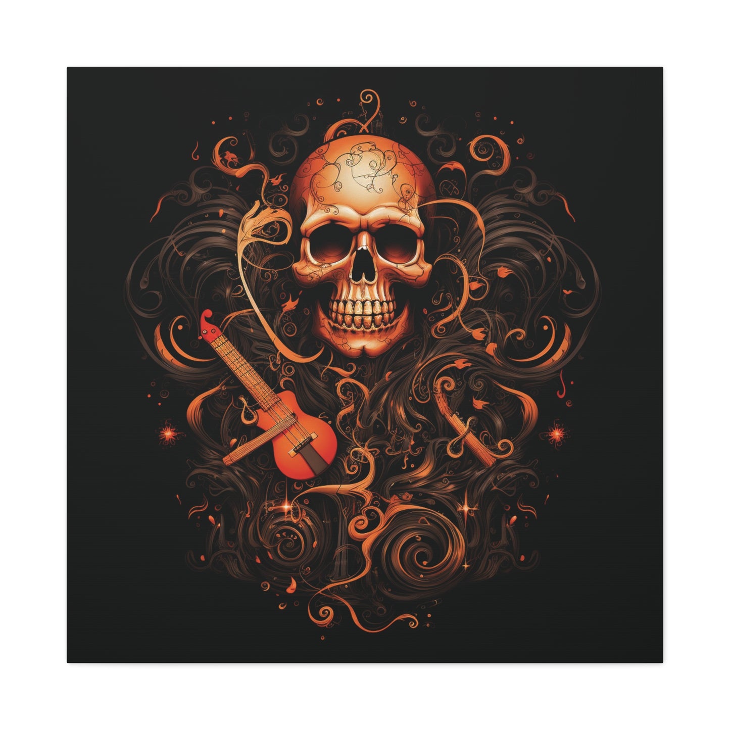 Canvas Gallery Wraps Skull Treble Clef 4