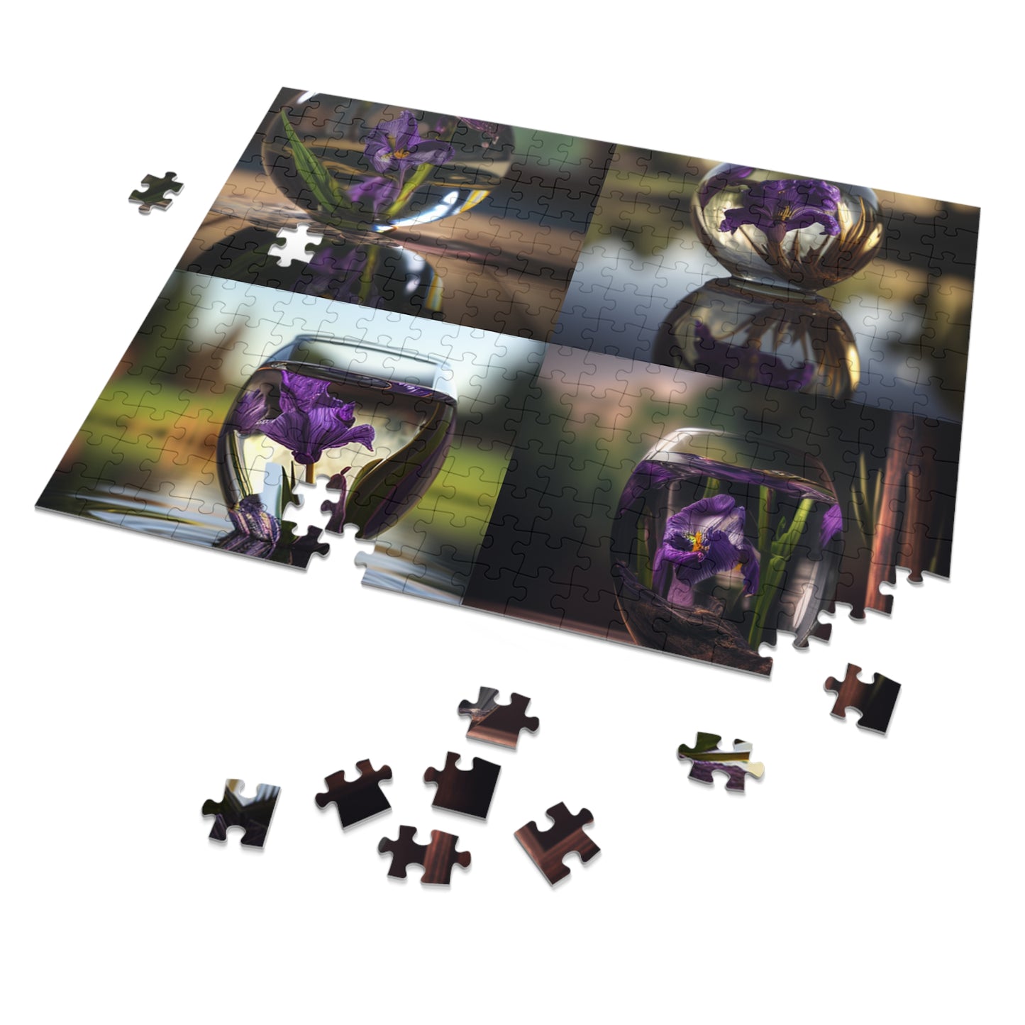 Jigsaw Puzzle (30, 110, 252, 500,1000-Piece) Purple Iris in a vase 5