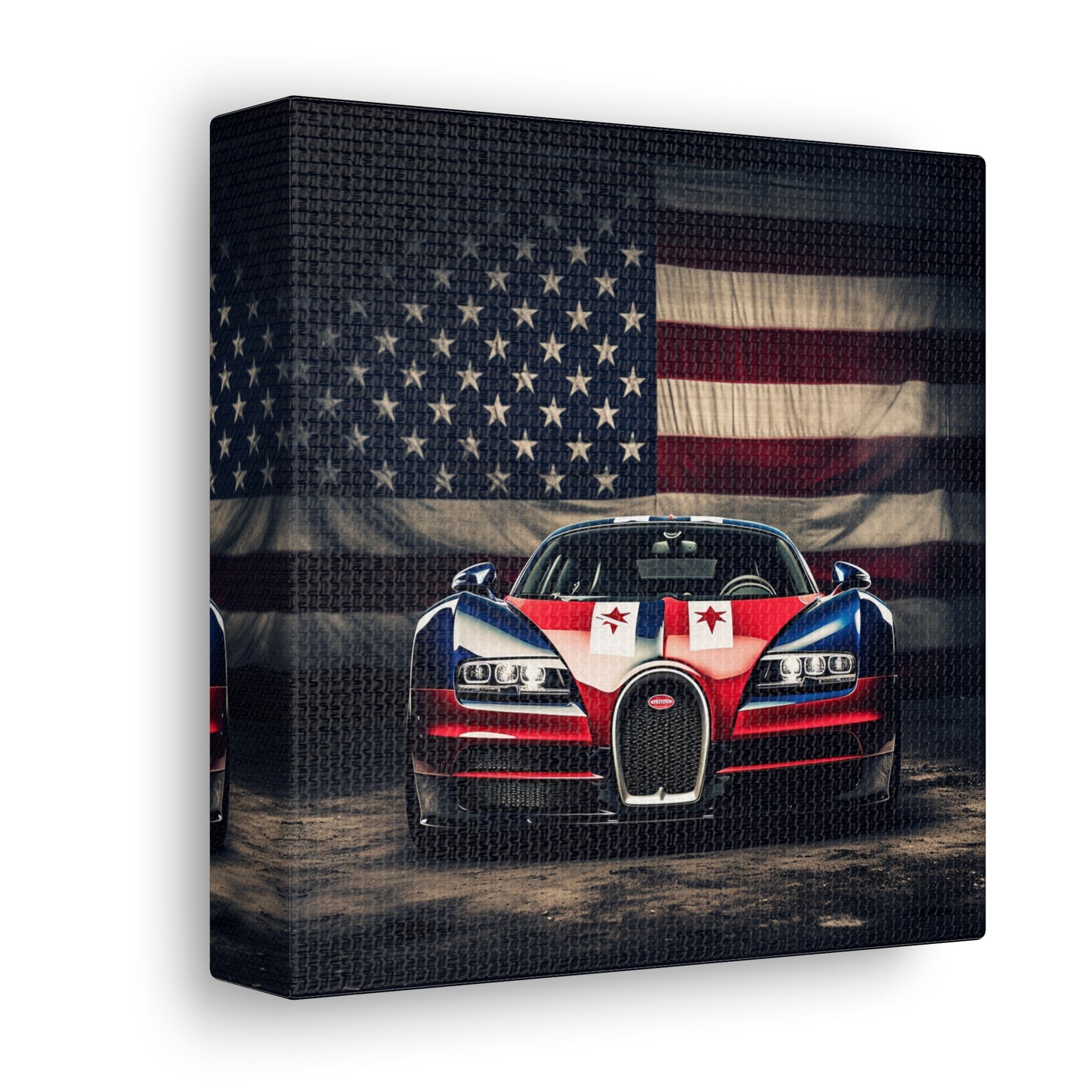 Canvas Gallery Wraps Bugatti American Flag 3