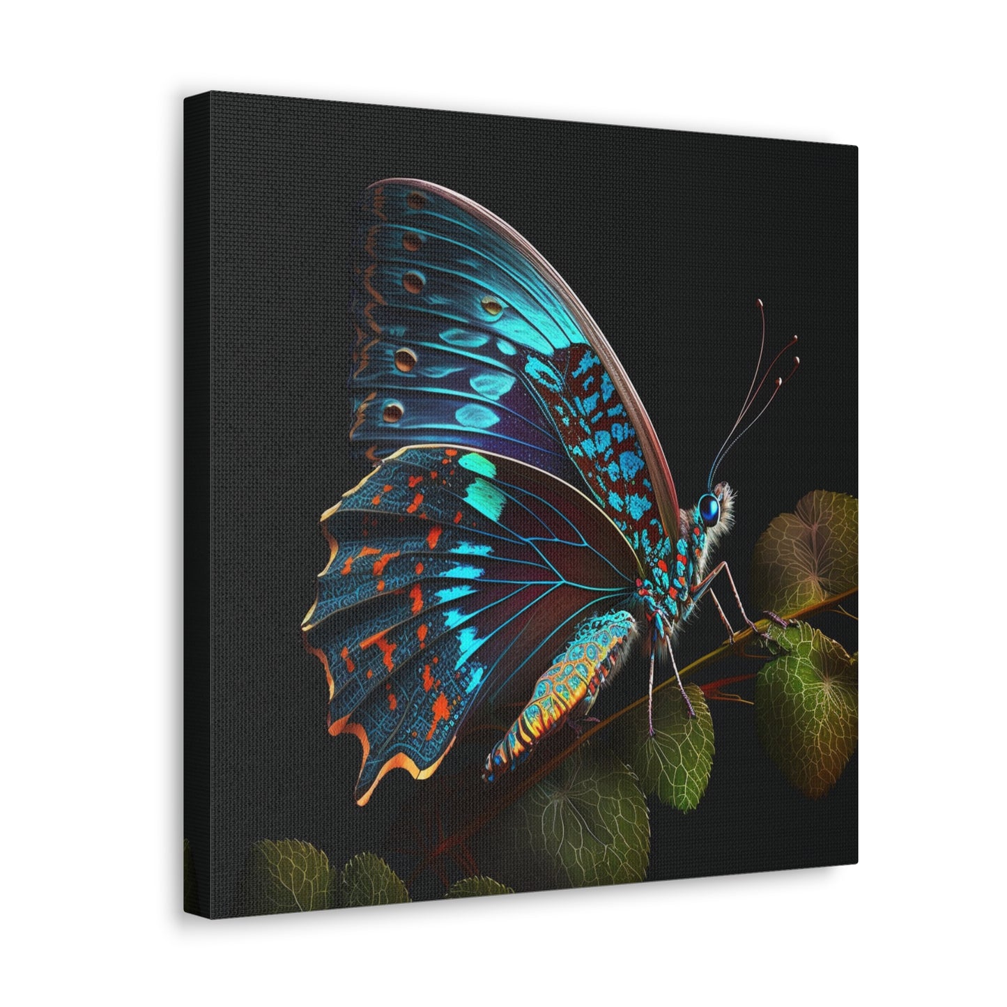 Canvas Gallery Wraps Hue Neon Butterfly 2