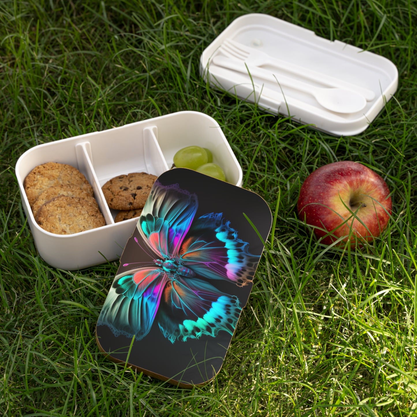 Bento Lunch Box Raw Hyper Color Butterfly 2