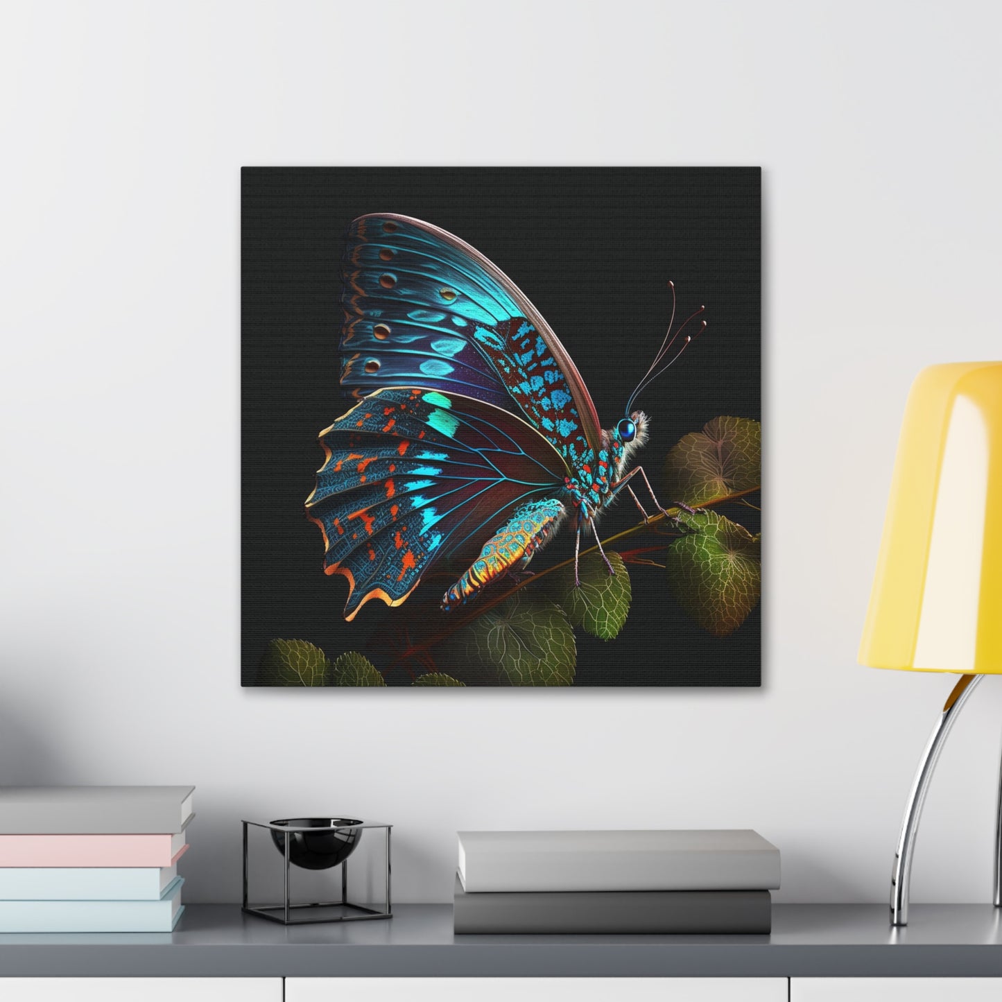 Canvas Gallery Wraps Hue Neon Butterfly 2