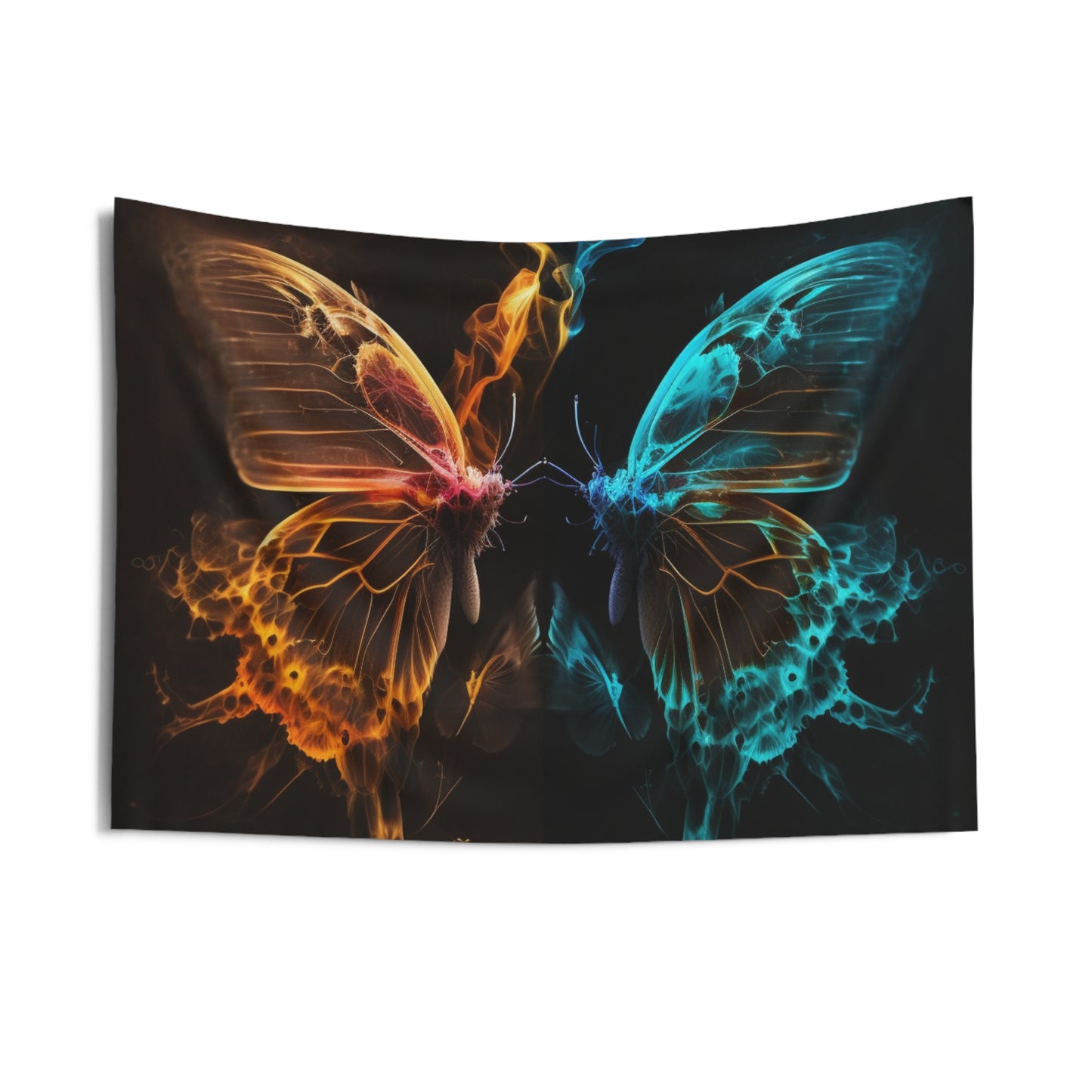 Indoor Wall Tapestries Kiss Neon Butterfly 10