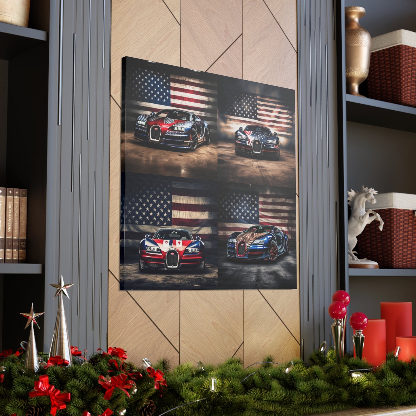 Canvas Gallery Wraps Bugatti American Flag 5