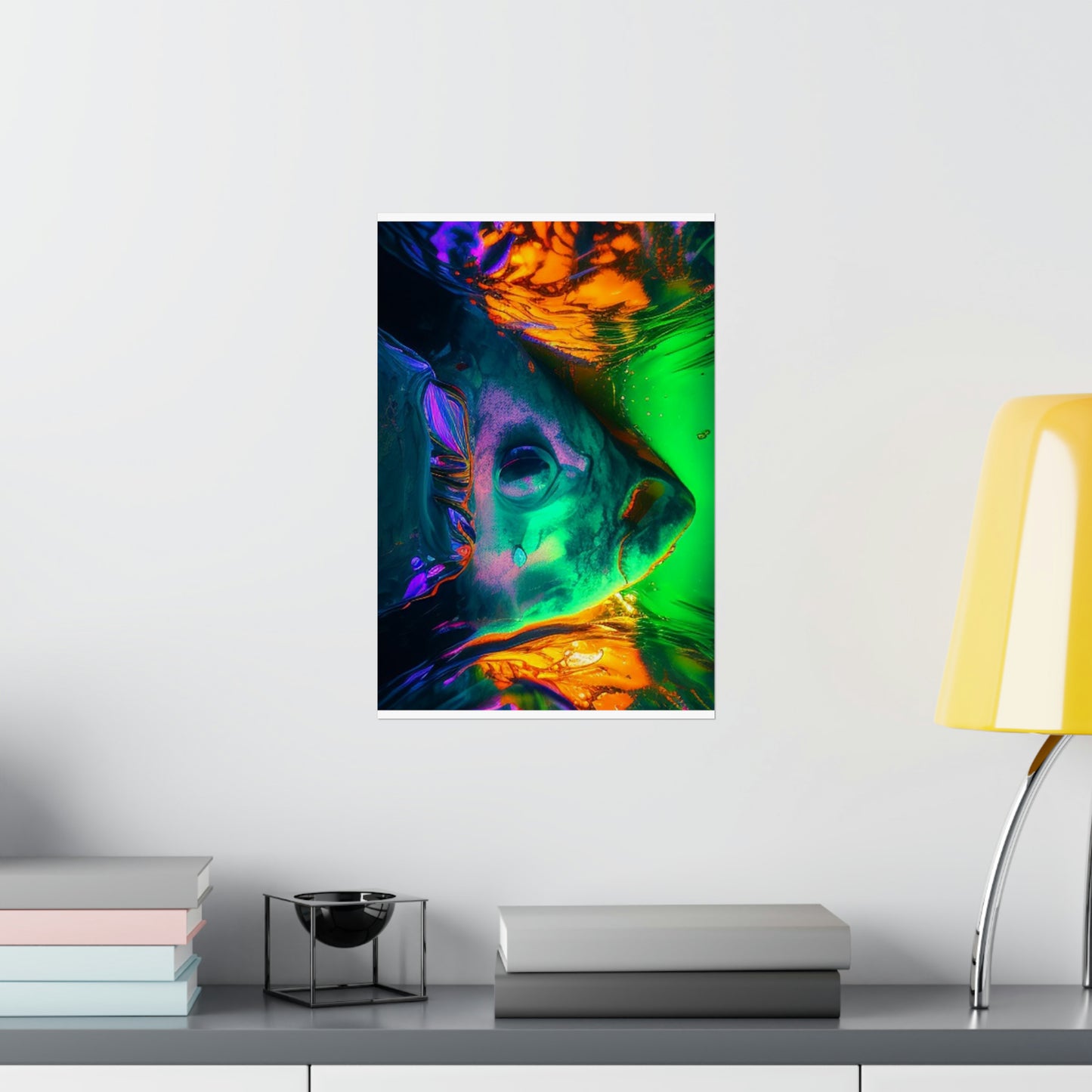 Premium Matte Vertical Posters Florescent Glow 1