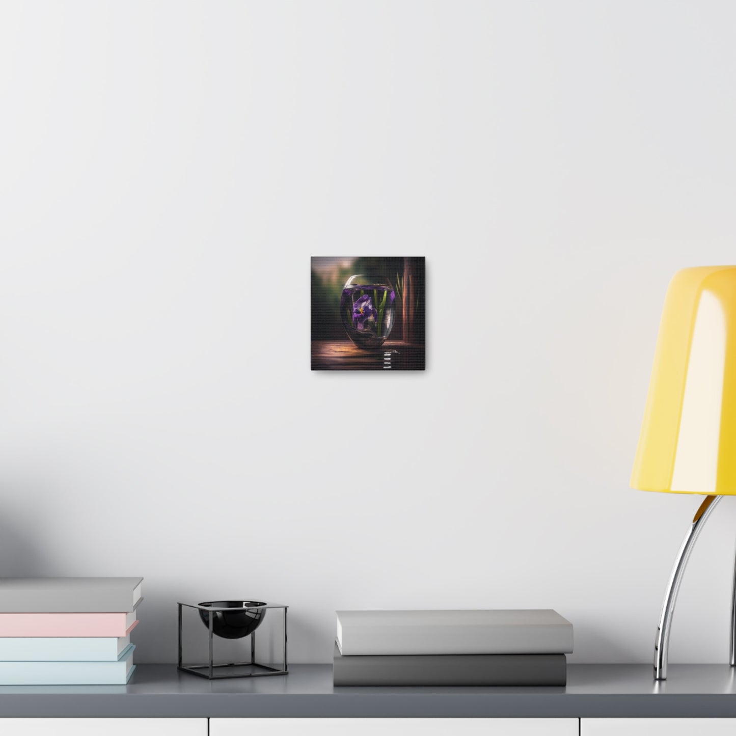 Canvas Gallery Wraps Purple Iris in a vase 4