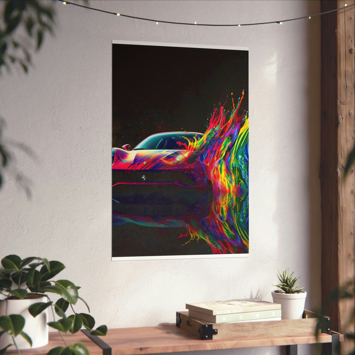 Premium Matte Vertical Posters Ferrari Fusion Water 3