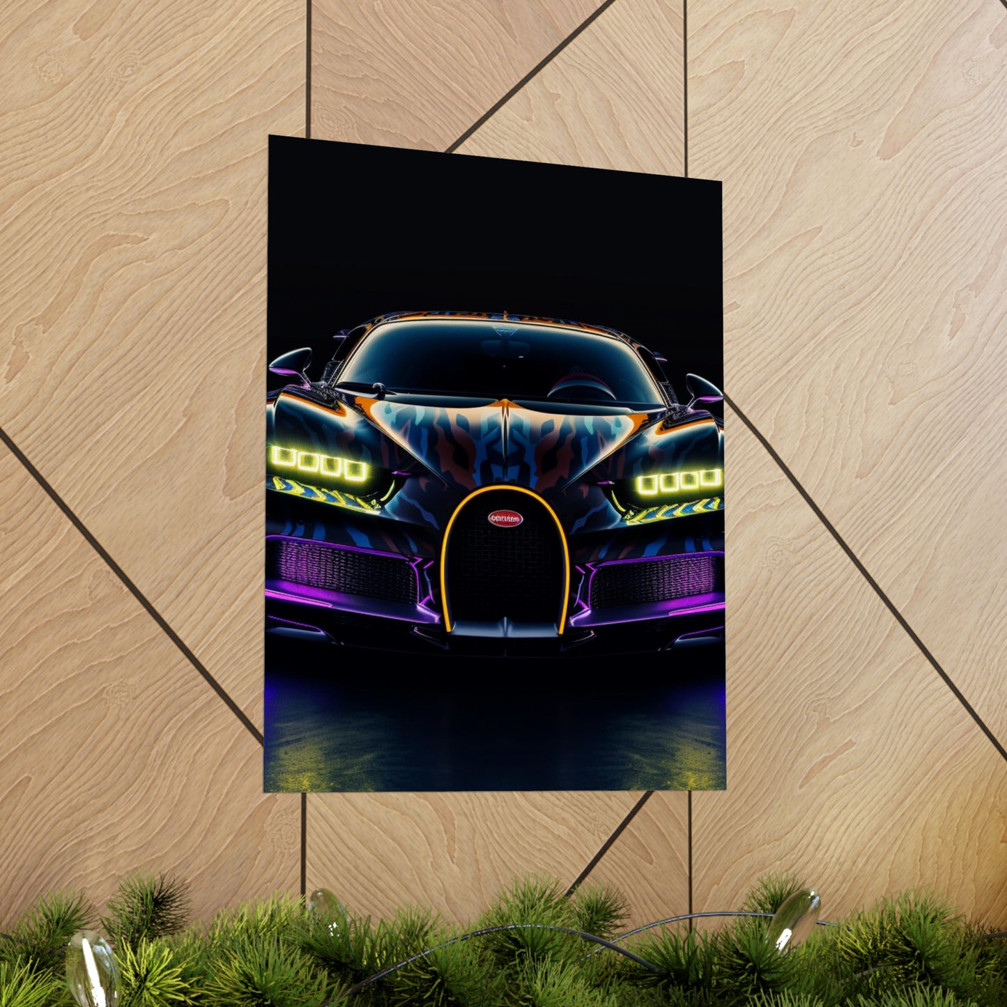 Premium Matte Vertical Posters Hyper Bugatti Chiron 3