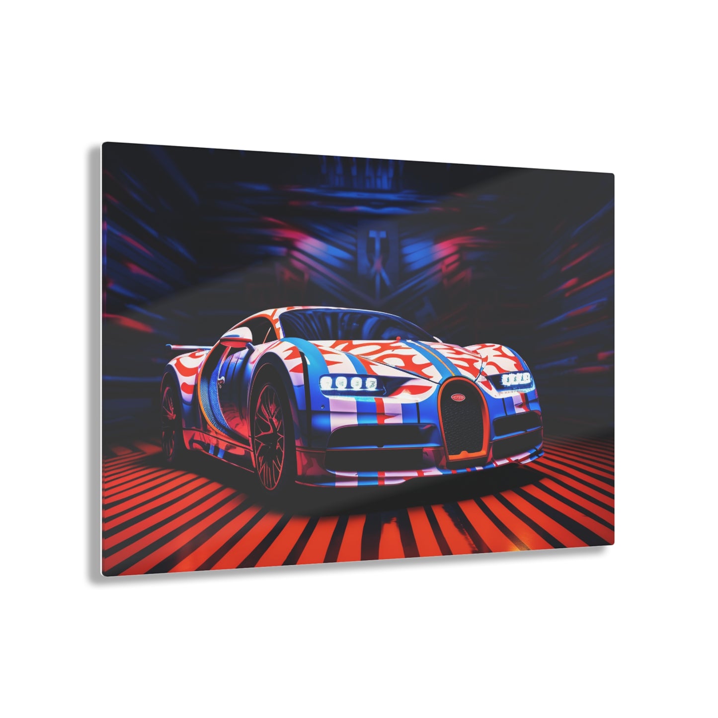 Acrylic Prints Macro Bugatti American Flag 1