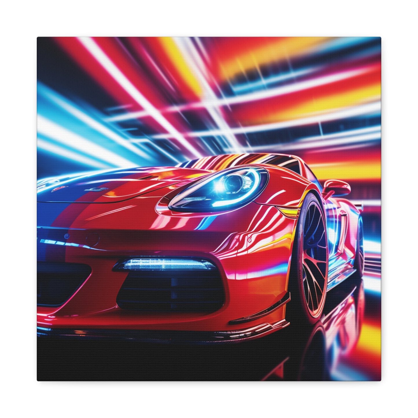 Canvas Gallery Wraps Macro Flag Ferrari 1