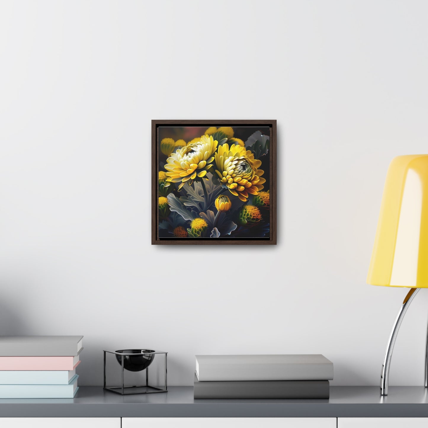 Gallery Canvas Wraps, Square Frame Yellow Hermosas Flores Amarillas 2