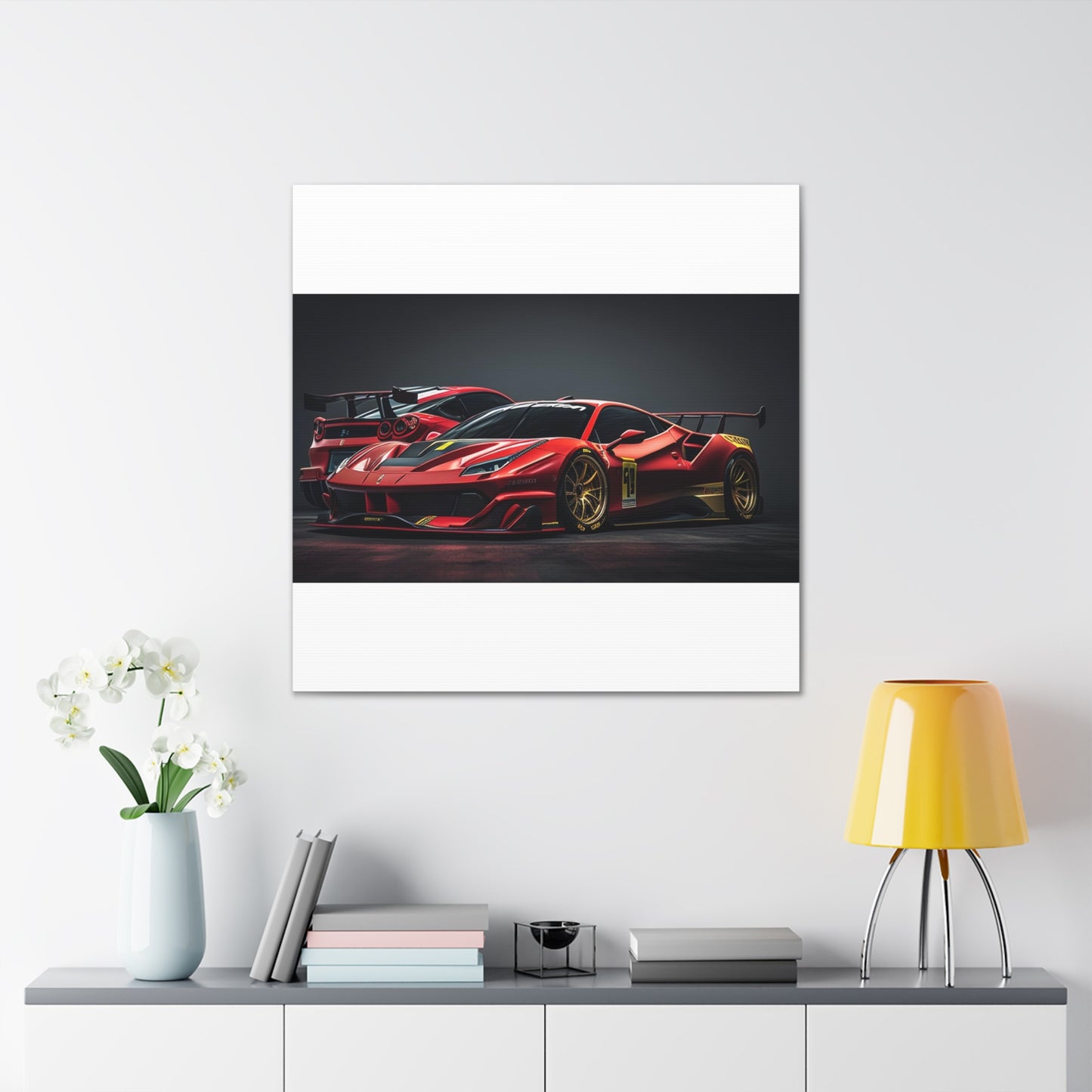 Canvas Gallery Wraps Ferrari Red 3