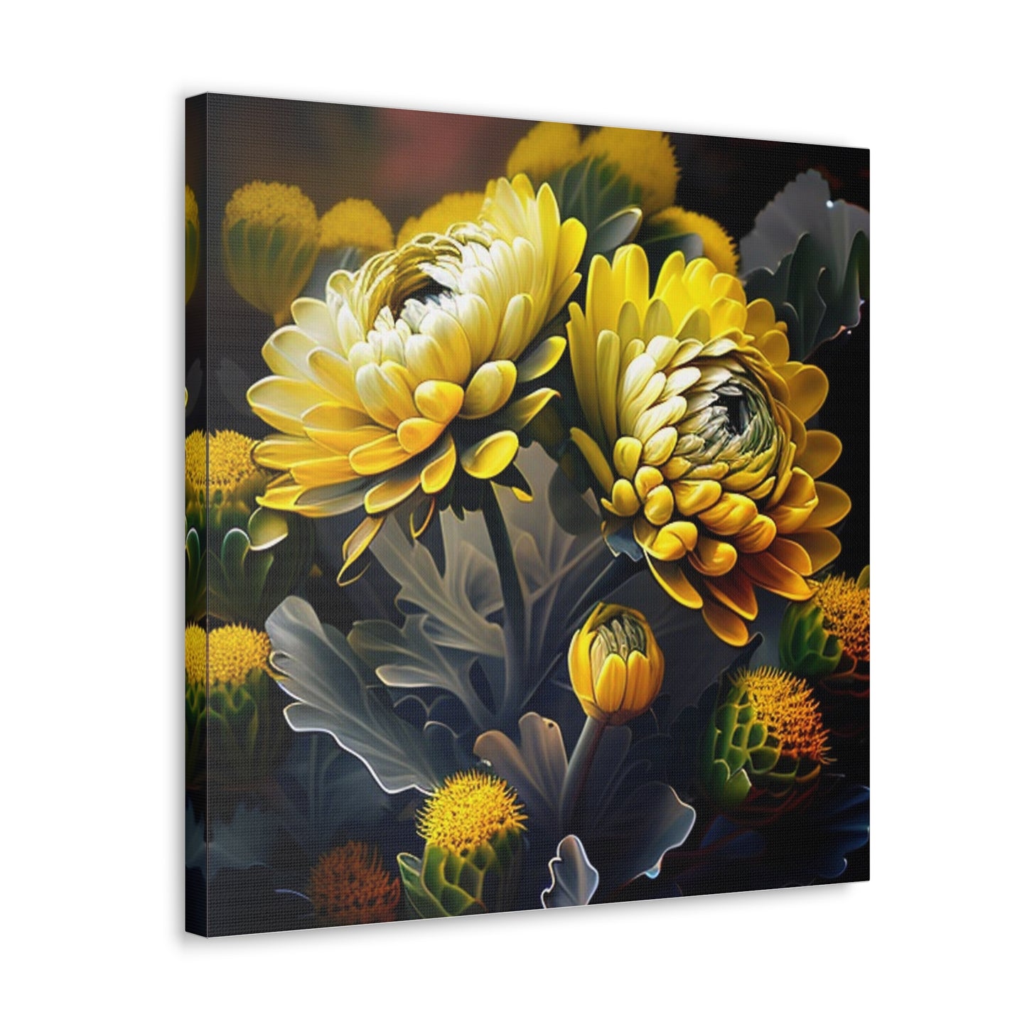 Canvas Gallery Wraps Yellow Hermosas Flores Amarillas 2