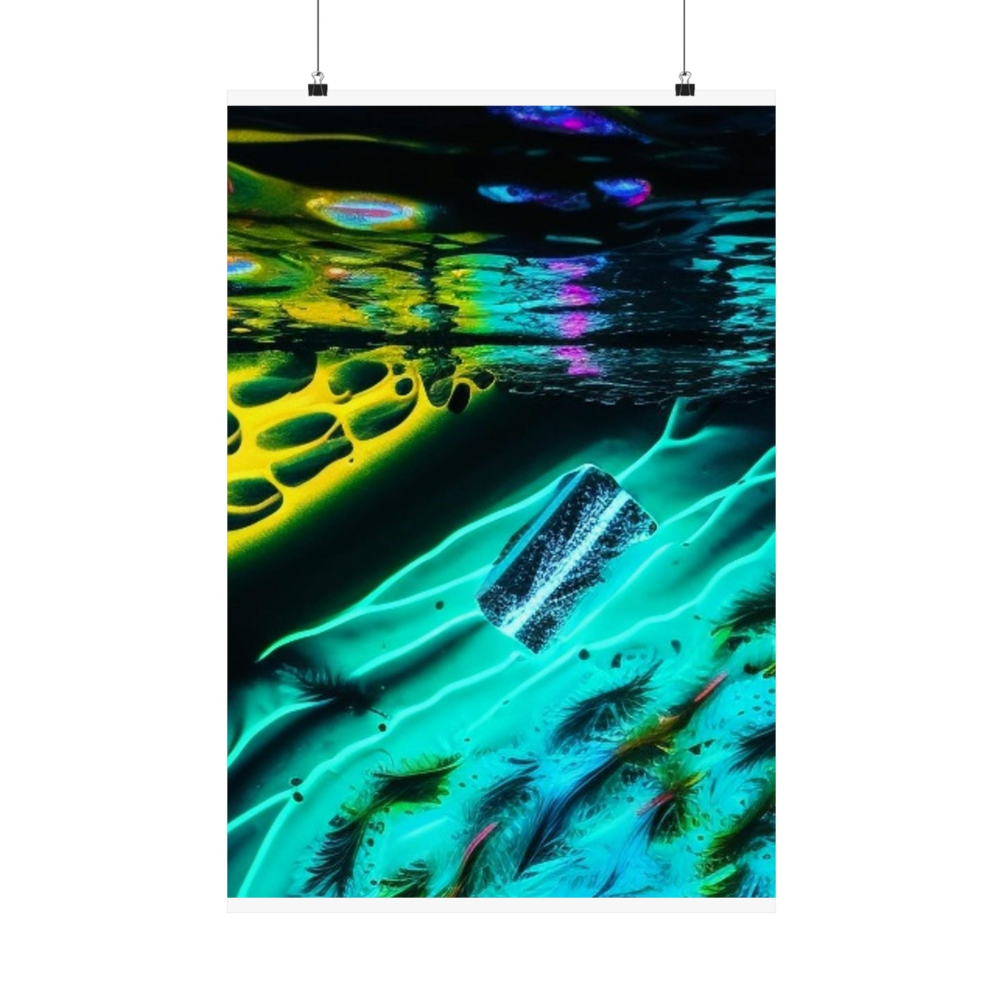 Premium Matte Vertical Posters Florescent Glow 2