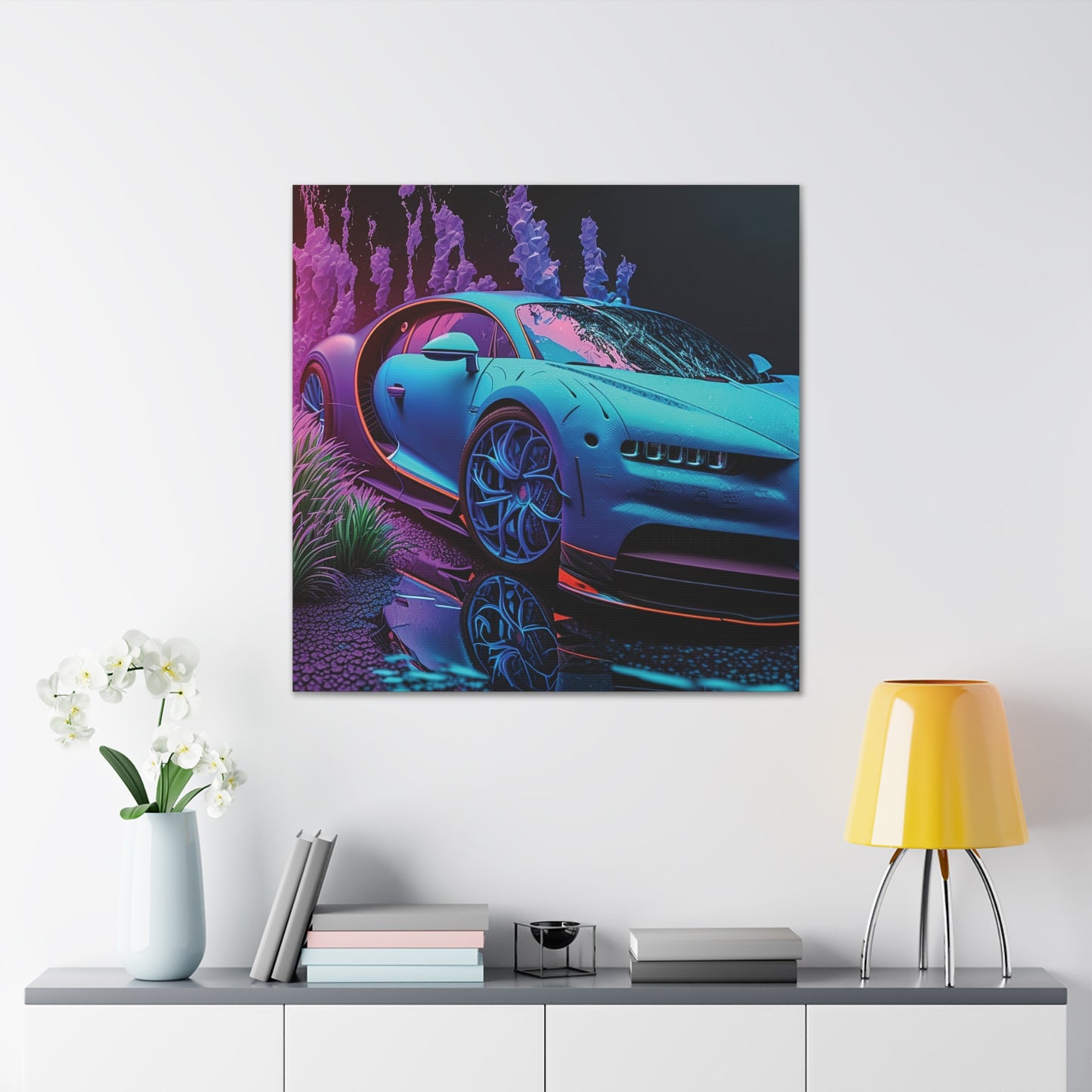 Canvas Gallery Wraps Bugatti Neon Chiron 2