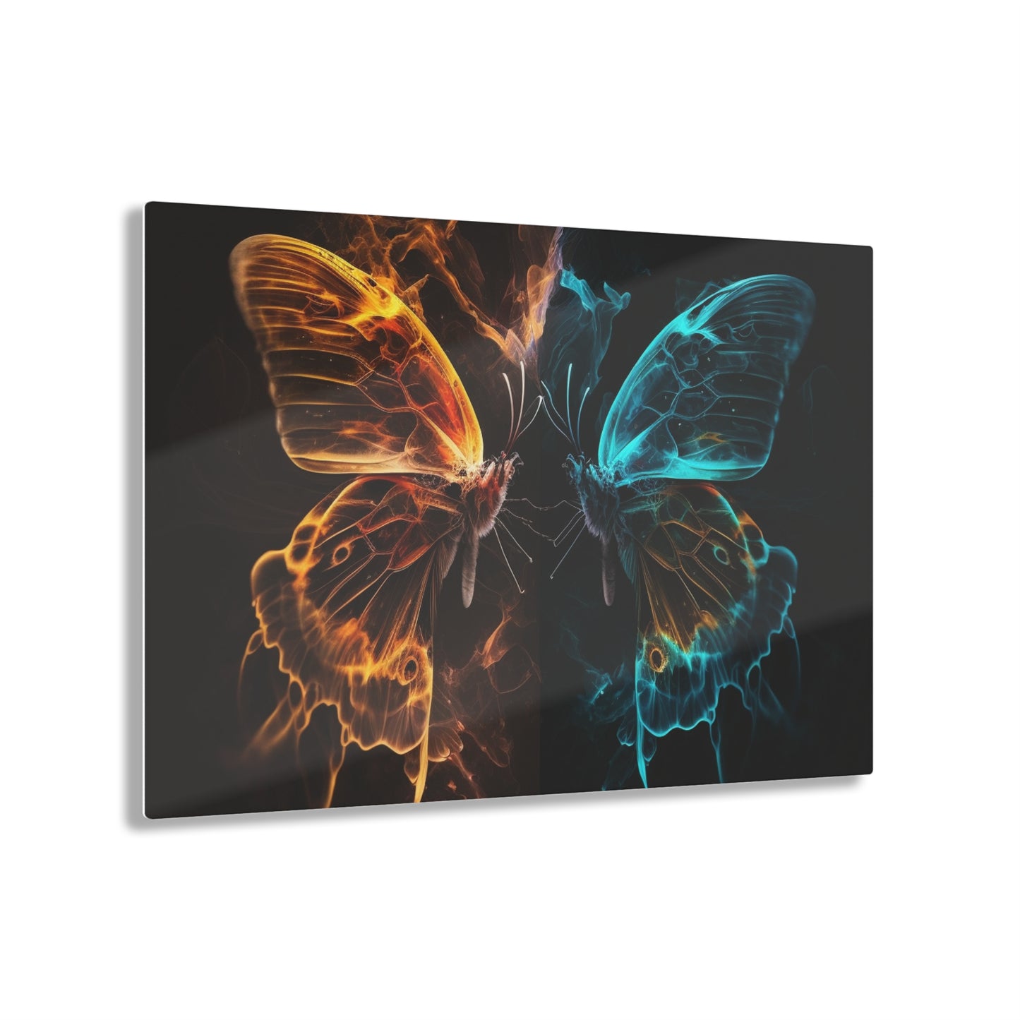 Acrylic Prints Kiss Neon Butterfly 6