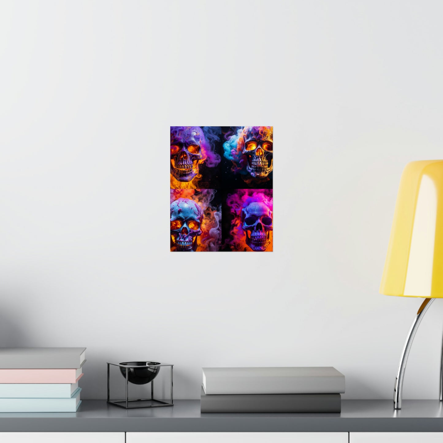 Premium Matte Vertical Posters Macro Skull 5