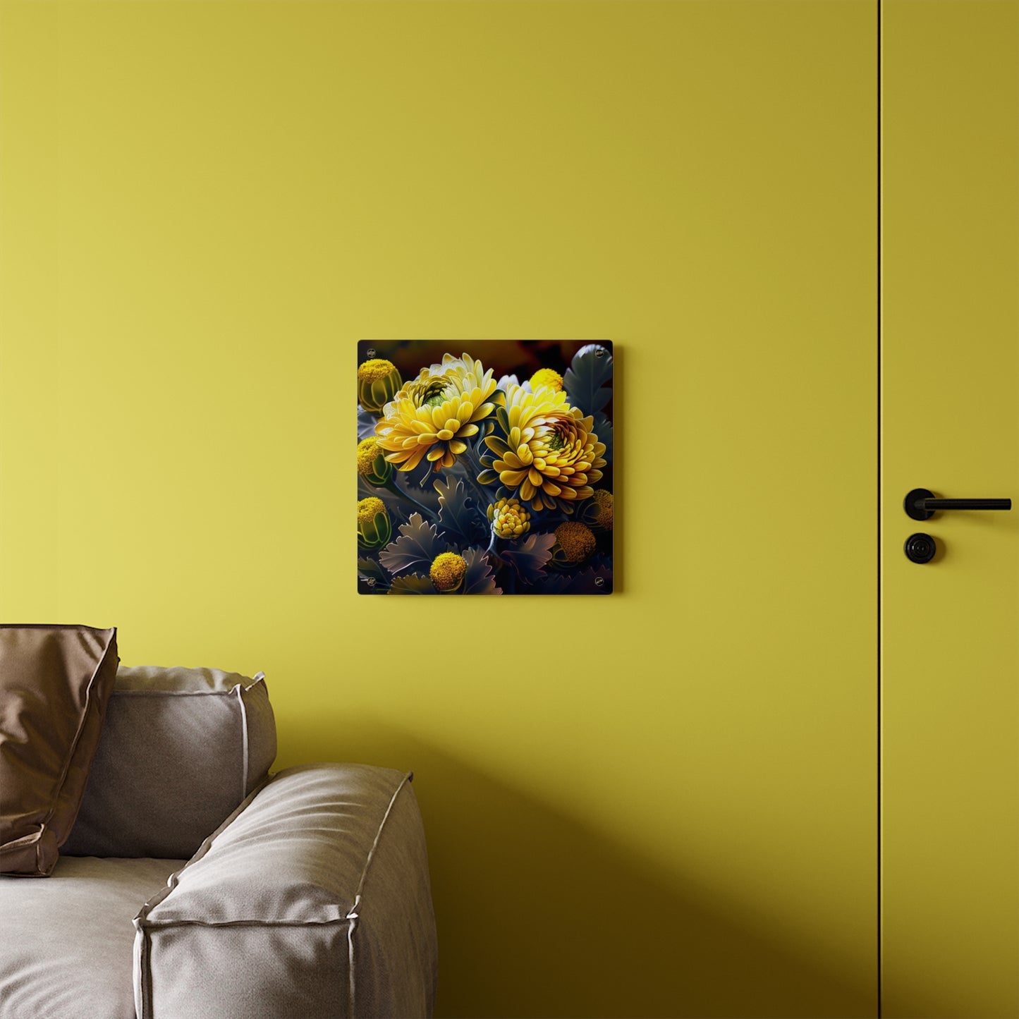 Acrylic Wall Art Panels Yellow Hermosas Flores Amarillas 3