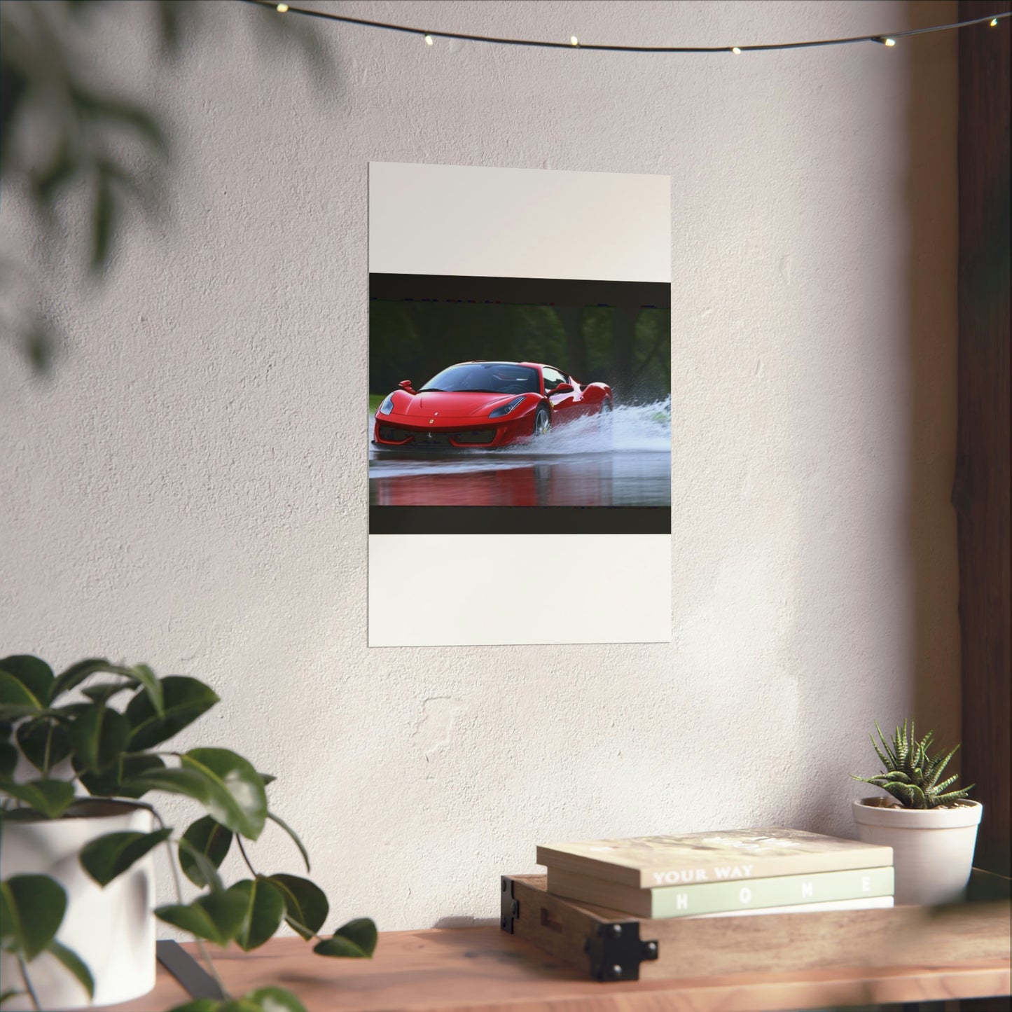 Premium Matte Vertical Posters Water Ferrari Splash 2