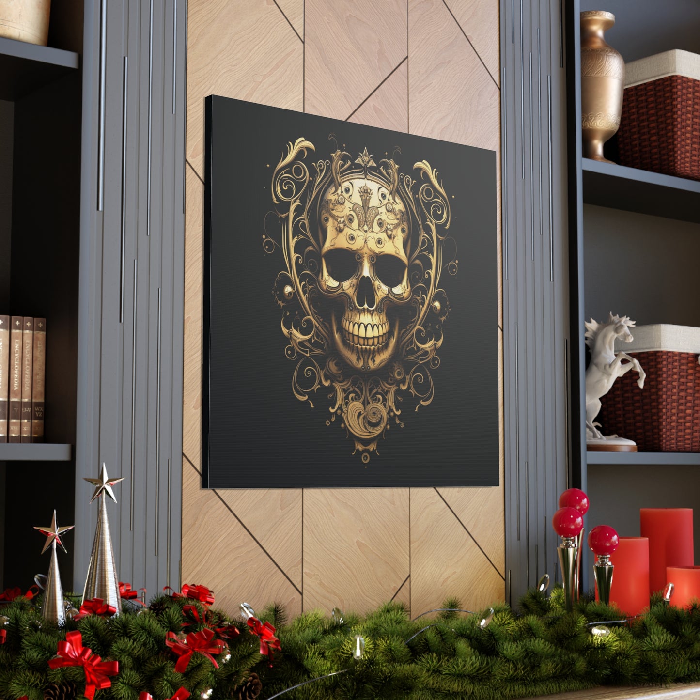 Canvas Gallery Wraps Skull Treble Clef 3