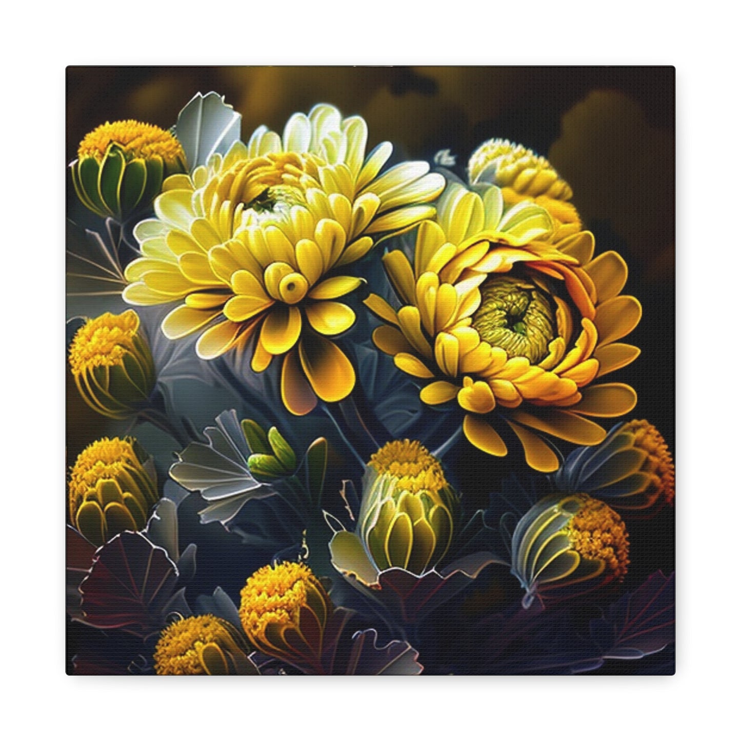 Canvas Gallery Wraps Yellow Hermosas Flores Amarillas 4