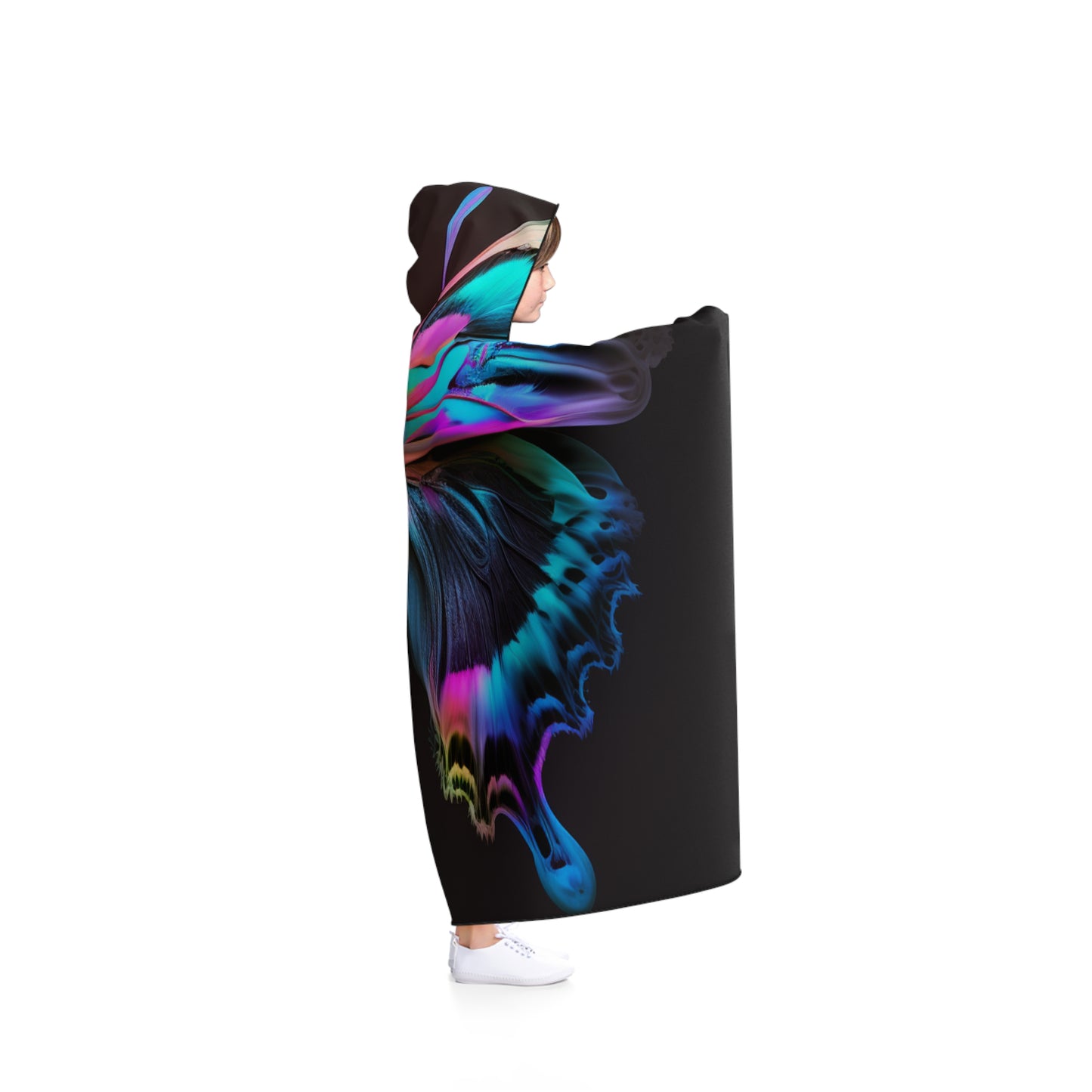 Hooded Blanket Raw Florescent Glow 1