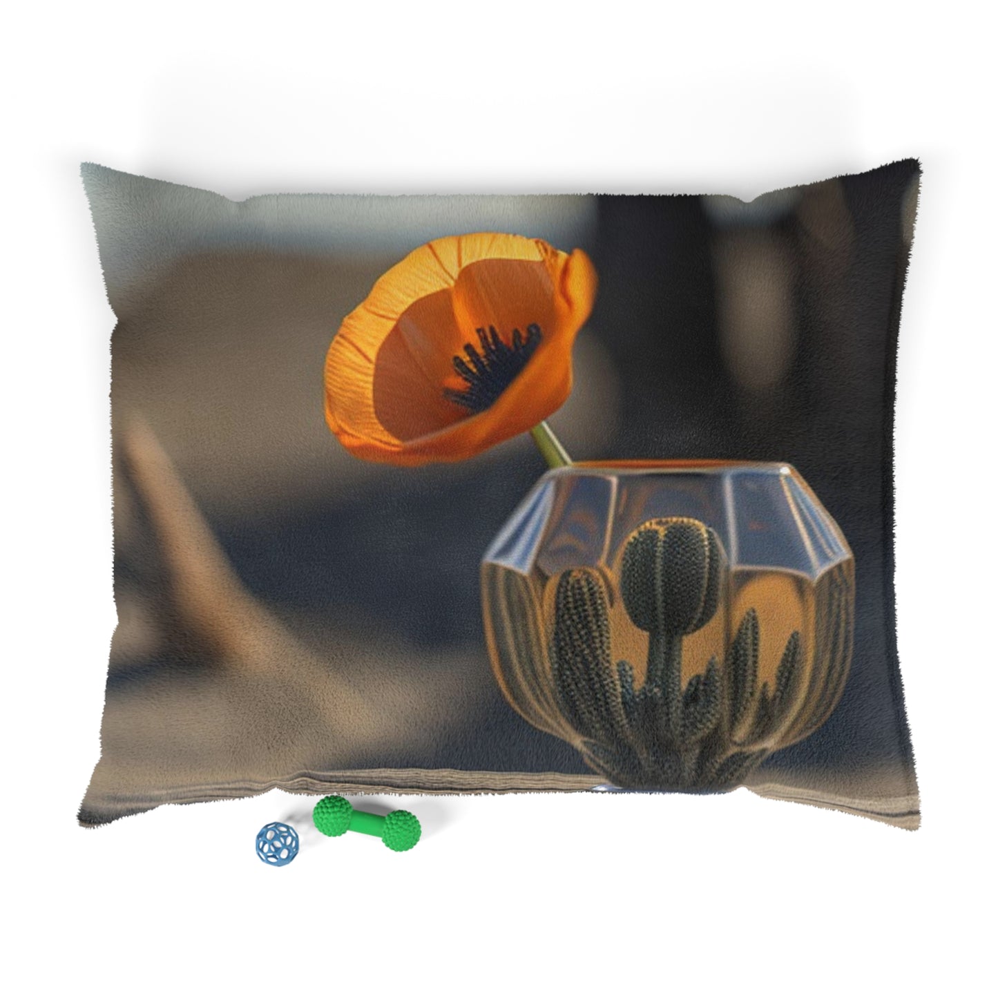 Pet Bed Orange Poppy in a Vase 2