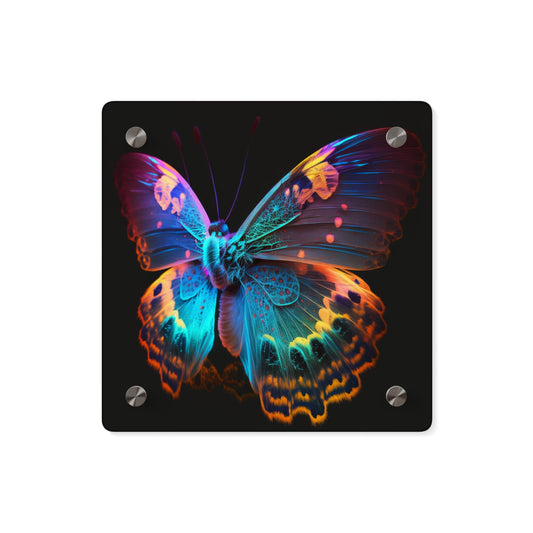 Acrylic Wall Art Panels Raw Hyper Color Butterfly 4