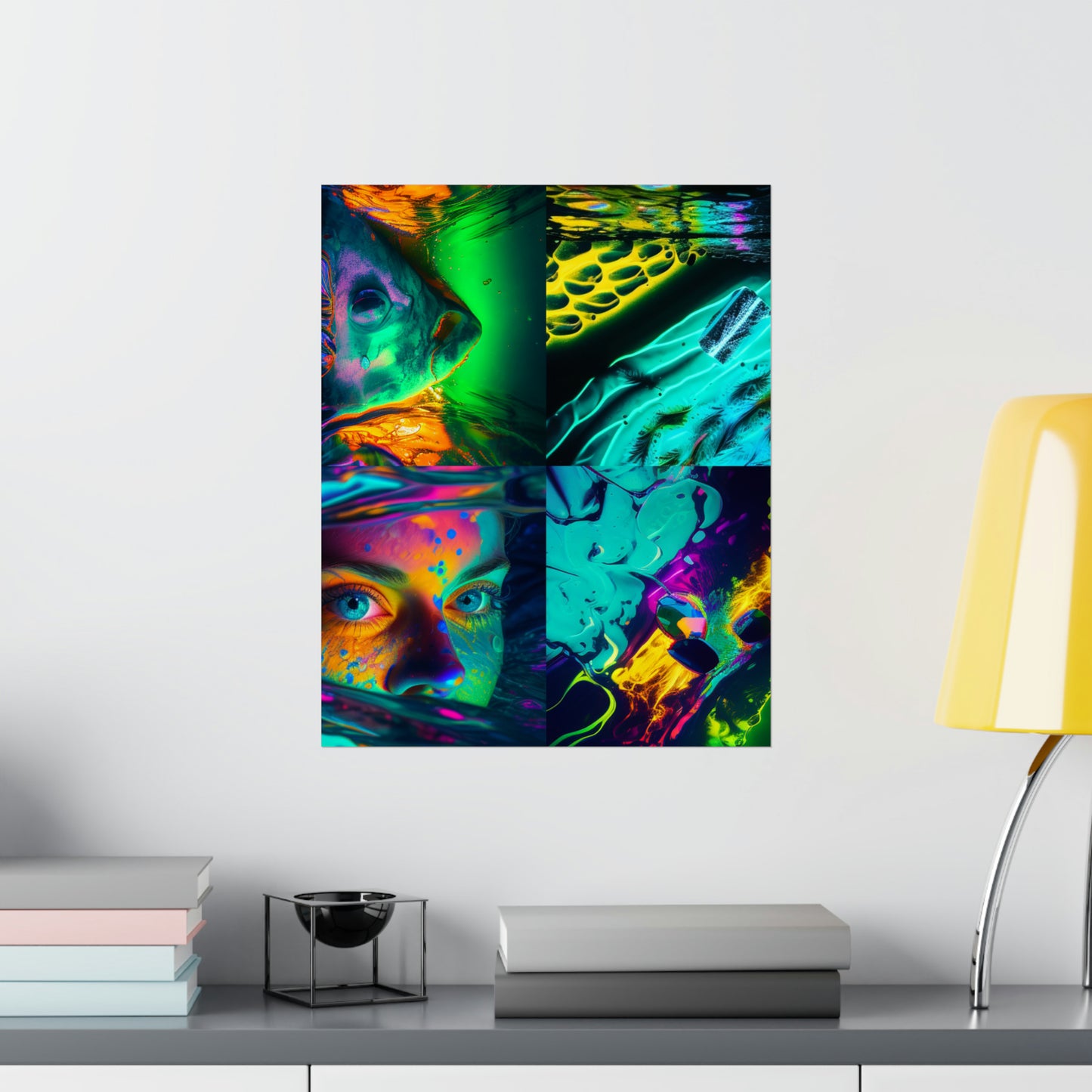 Premium Matte Vertical Posters Florescent Glow 5