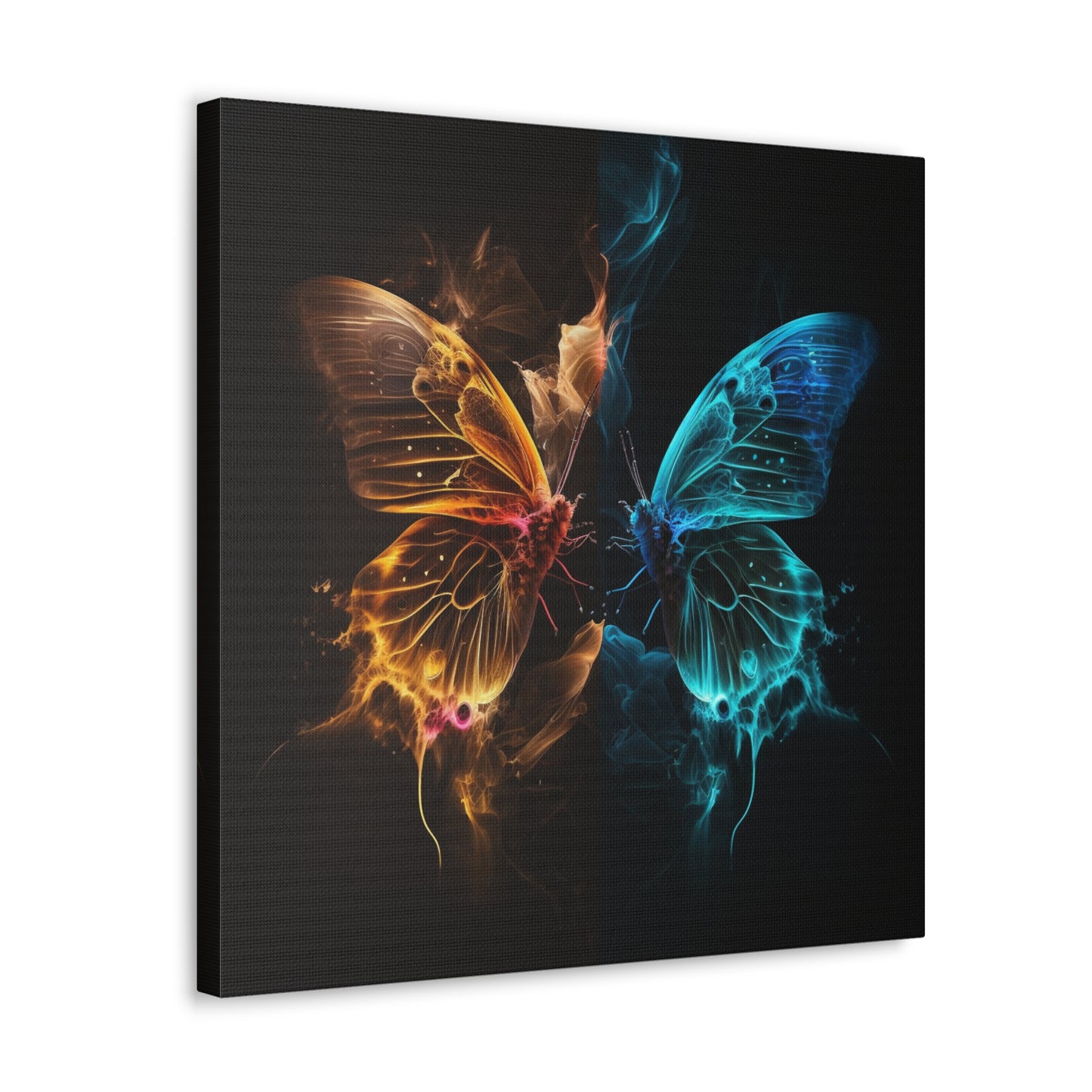 Canvas Gallery Wraps Kiss Neon Butterfly 9