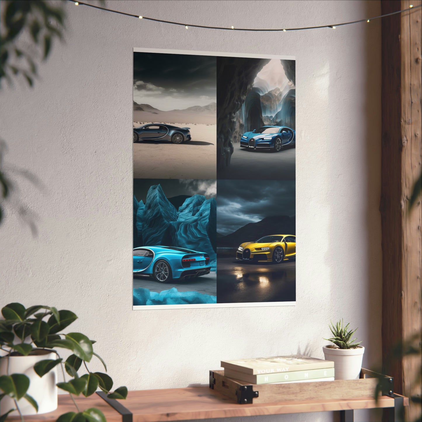 Premium Matte Vertical Posters Bugatti Real Look 5