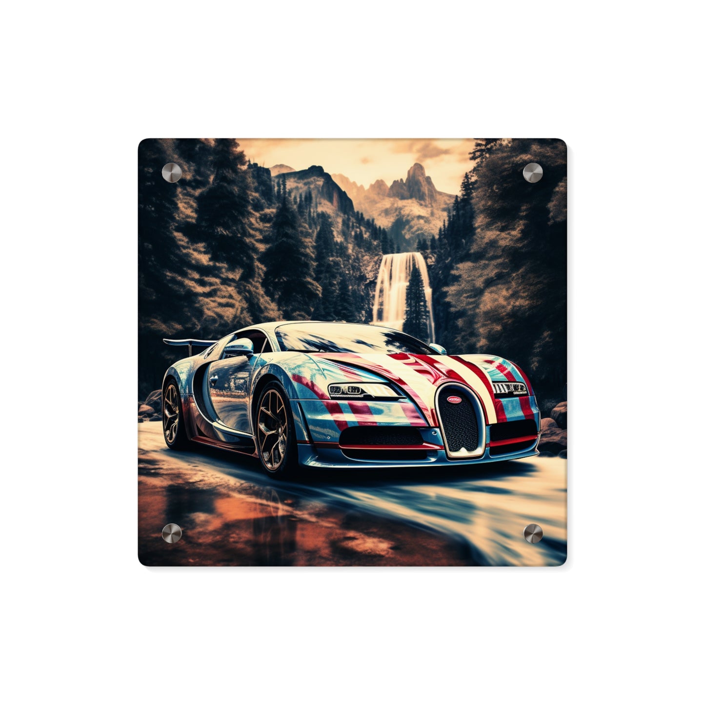 Acrylic Wall Art Panels Bugatti Waterfall 1