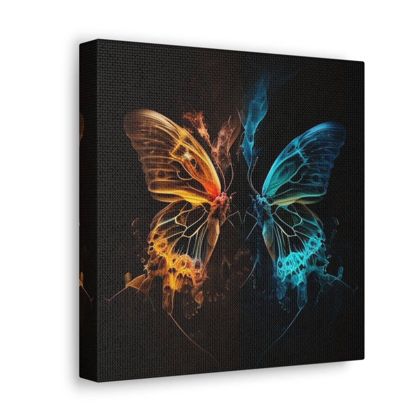 Canvas Gallery Wraps Kiss Neon Butterfly 3