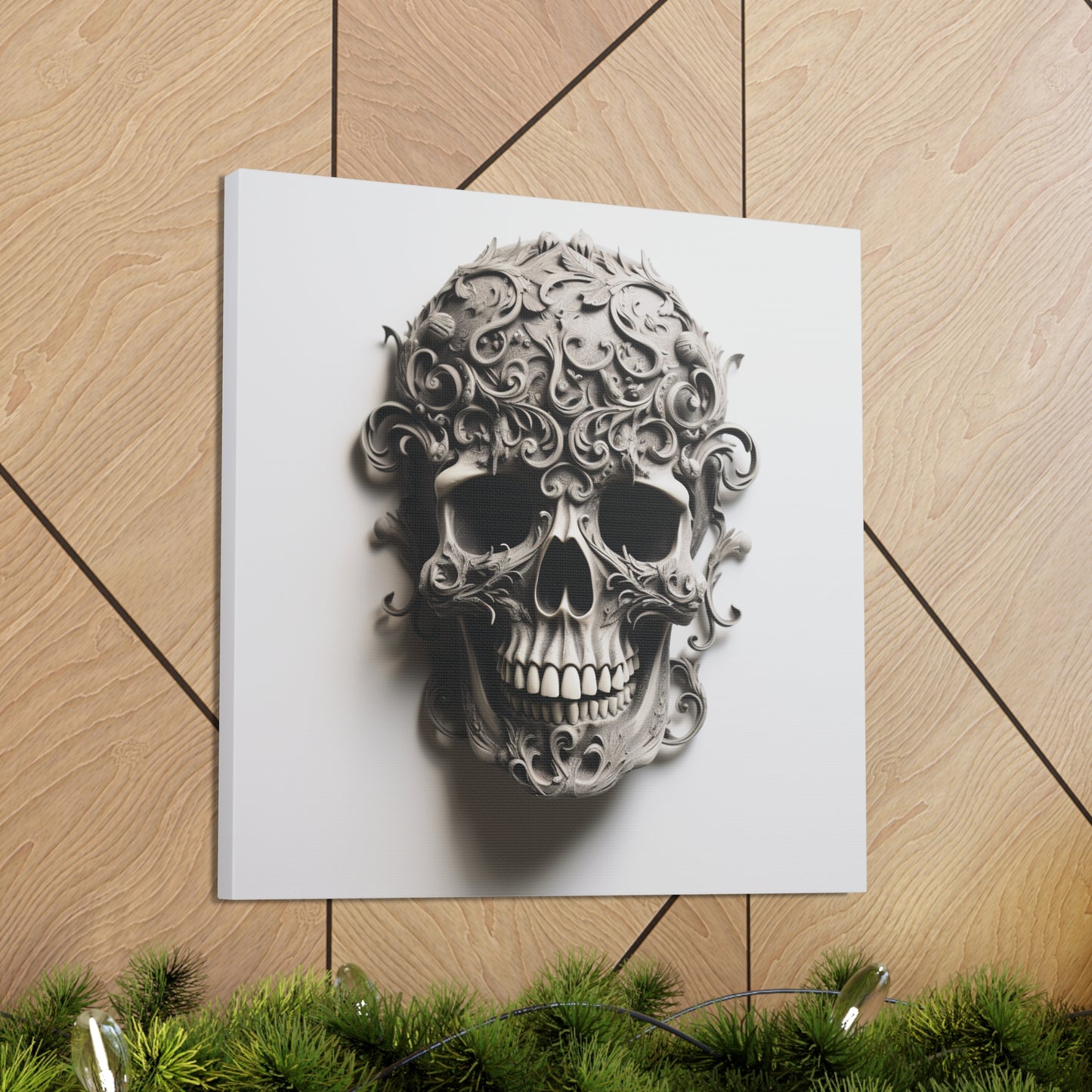 Canvas Gallery Wraps Skull Treble Clef 2