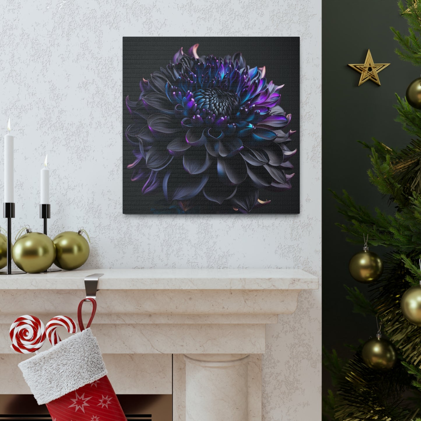 Canvas Gallery Wraps Dahlia Purple 2