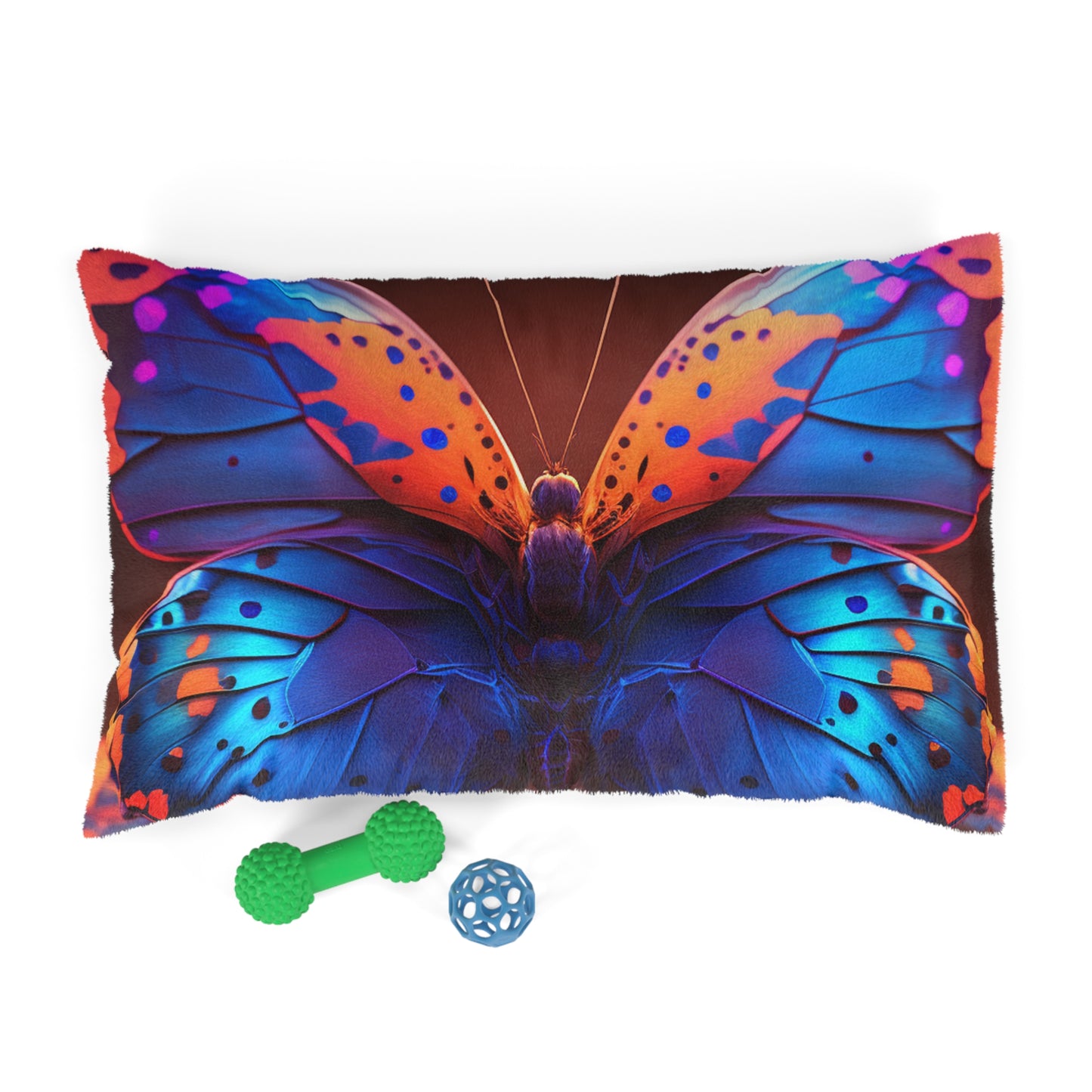 Pet Bed Neon Butterfly Macro 3