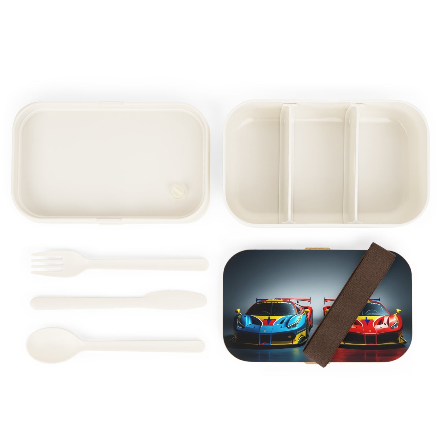 Bento Lunch Box Ferrari Red Blue 2