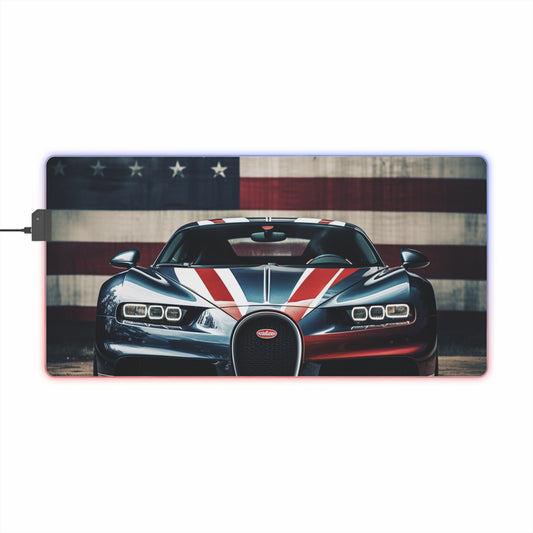 LED Gaming Mouse Pad Bugatti Flag 2