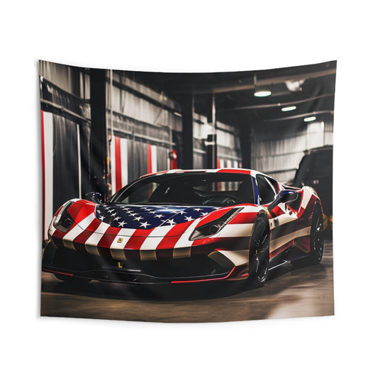 Indoor Wall Tapestries American Flag Farrari 3