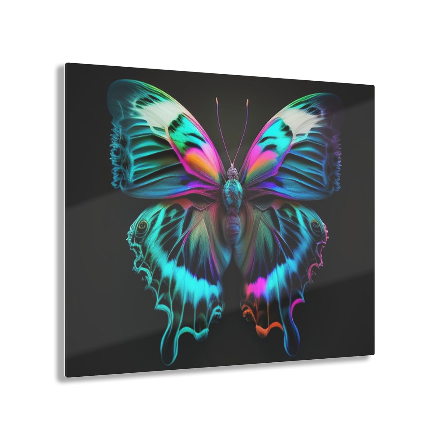 Acrylic Prints Neon Butterfly Fusion 4