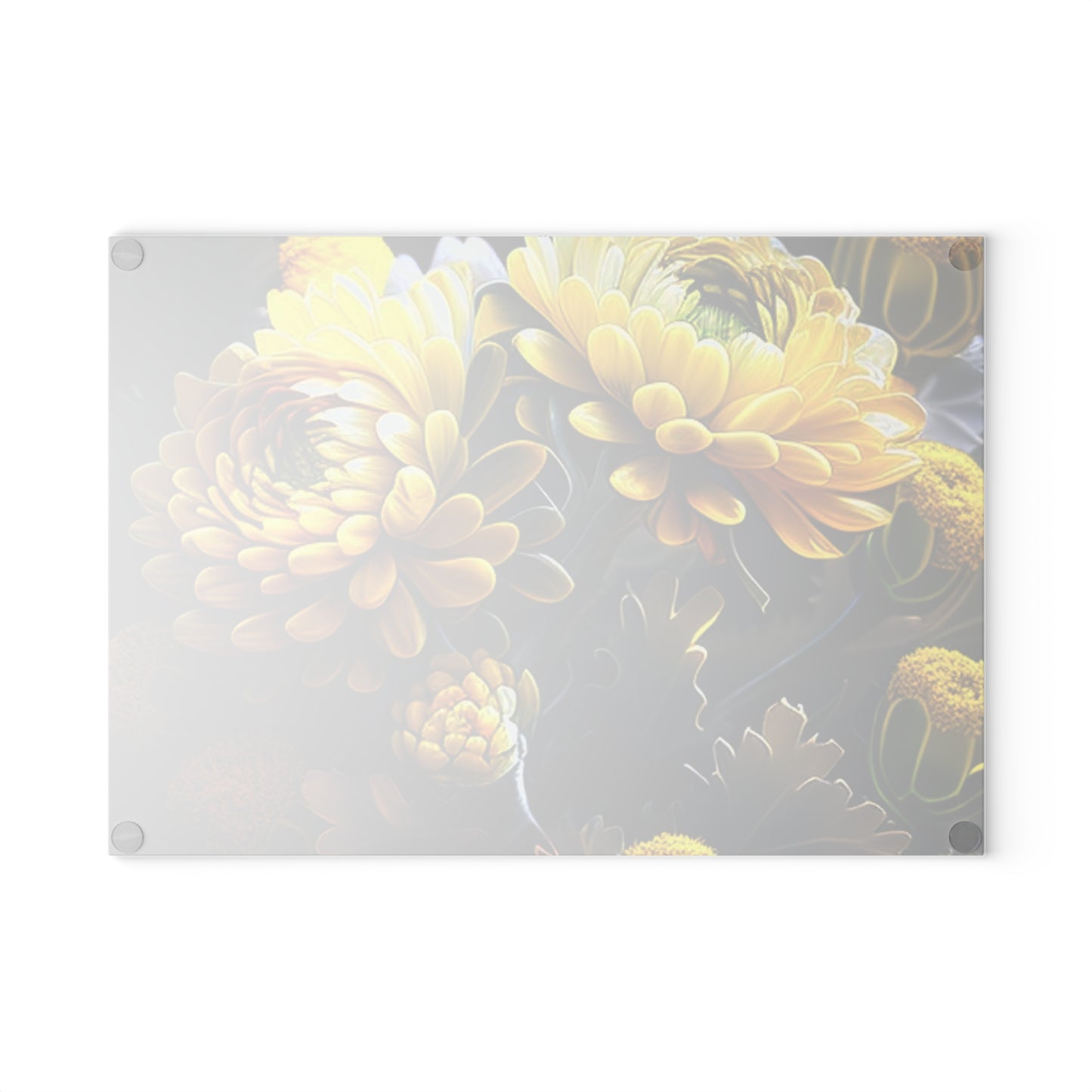 Glass Cutting Board Yellow Hermosas Flores Amarillas 3