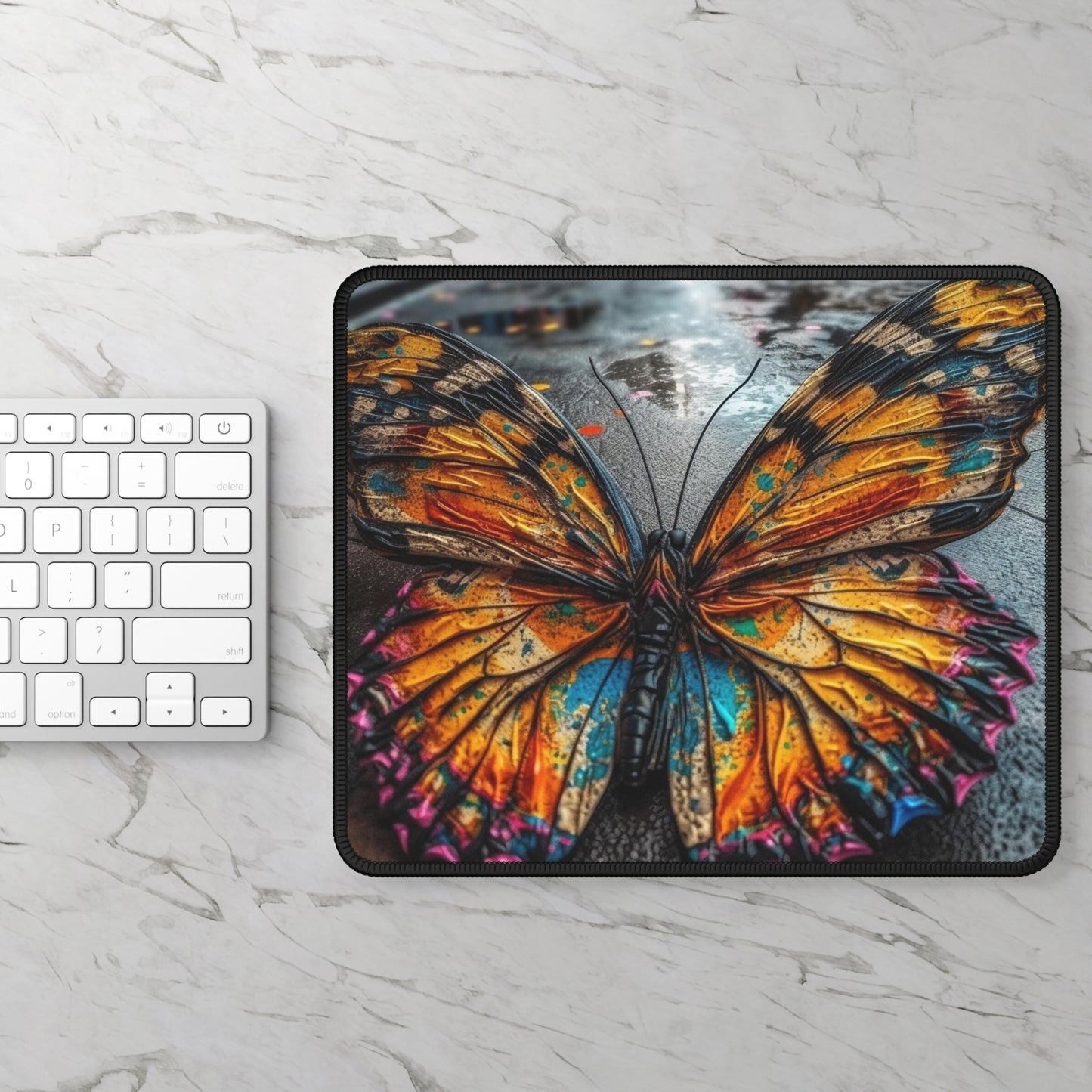 Gaming Mouse Pad  Liquid Street Butterfly 1