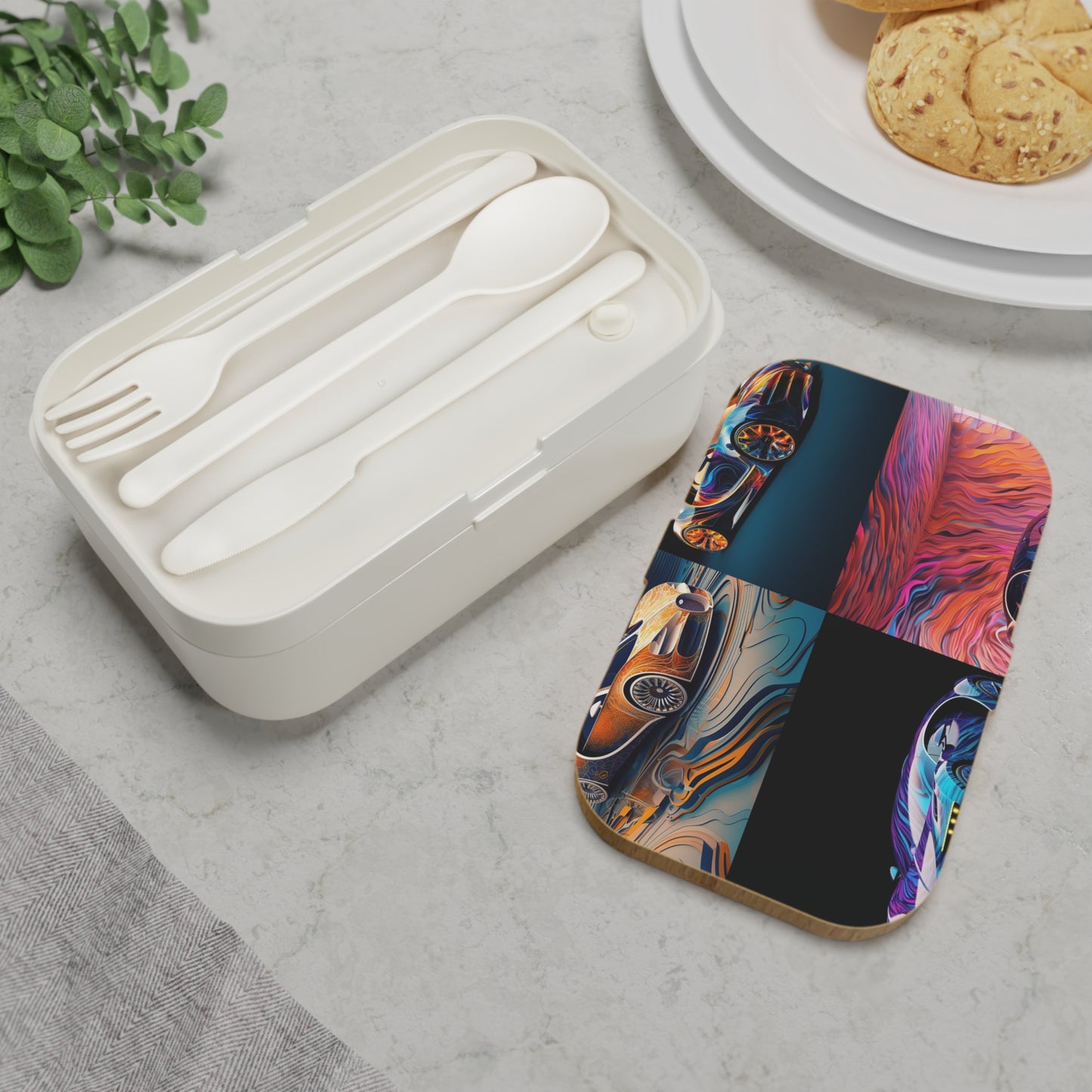 Bento Lunch Box Bugatti Abstract Flair 5