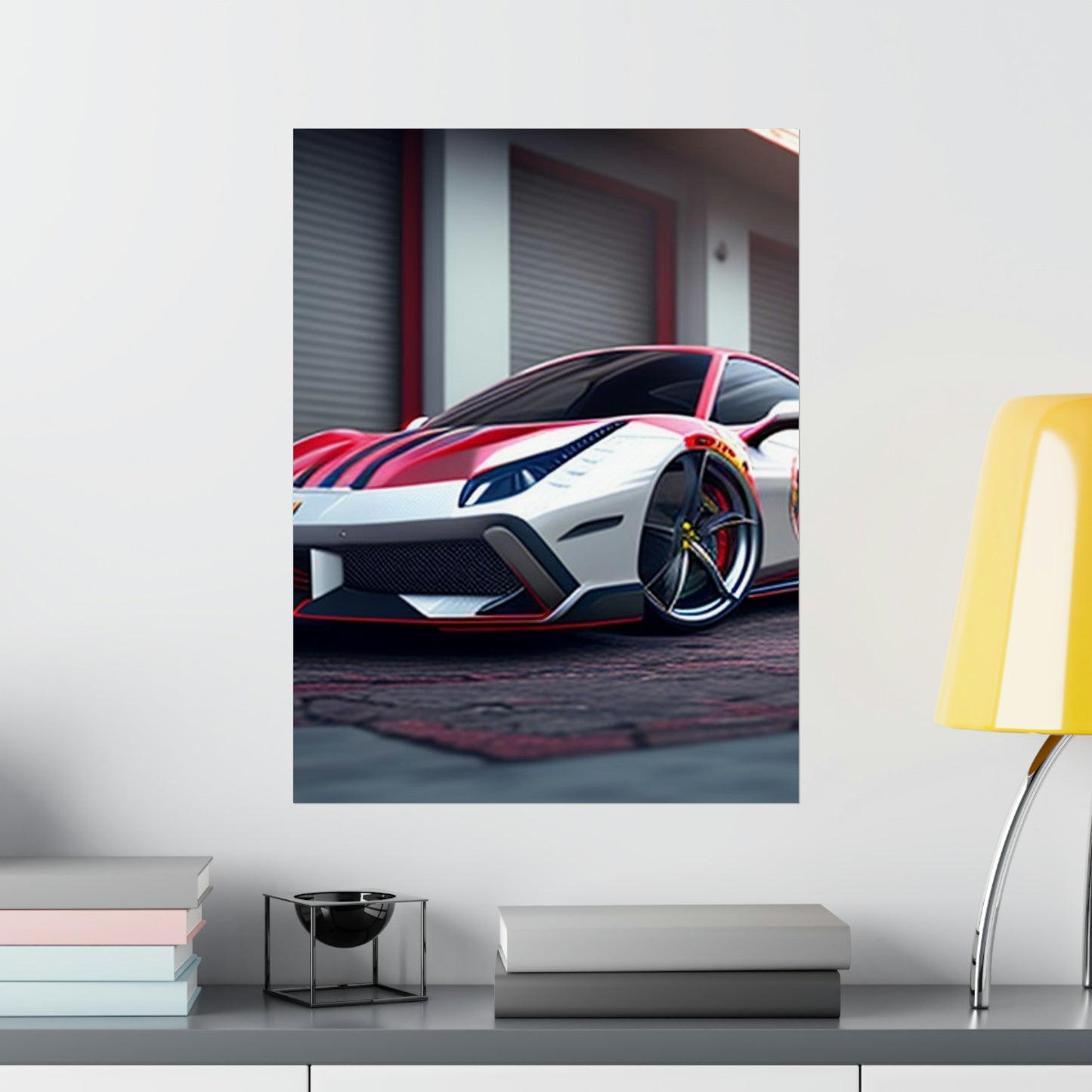 Premium Matte Vertical Posters Ferrari Hyper 3