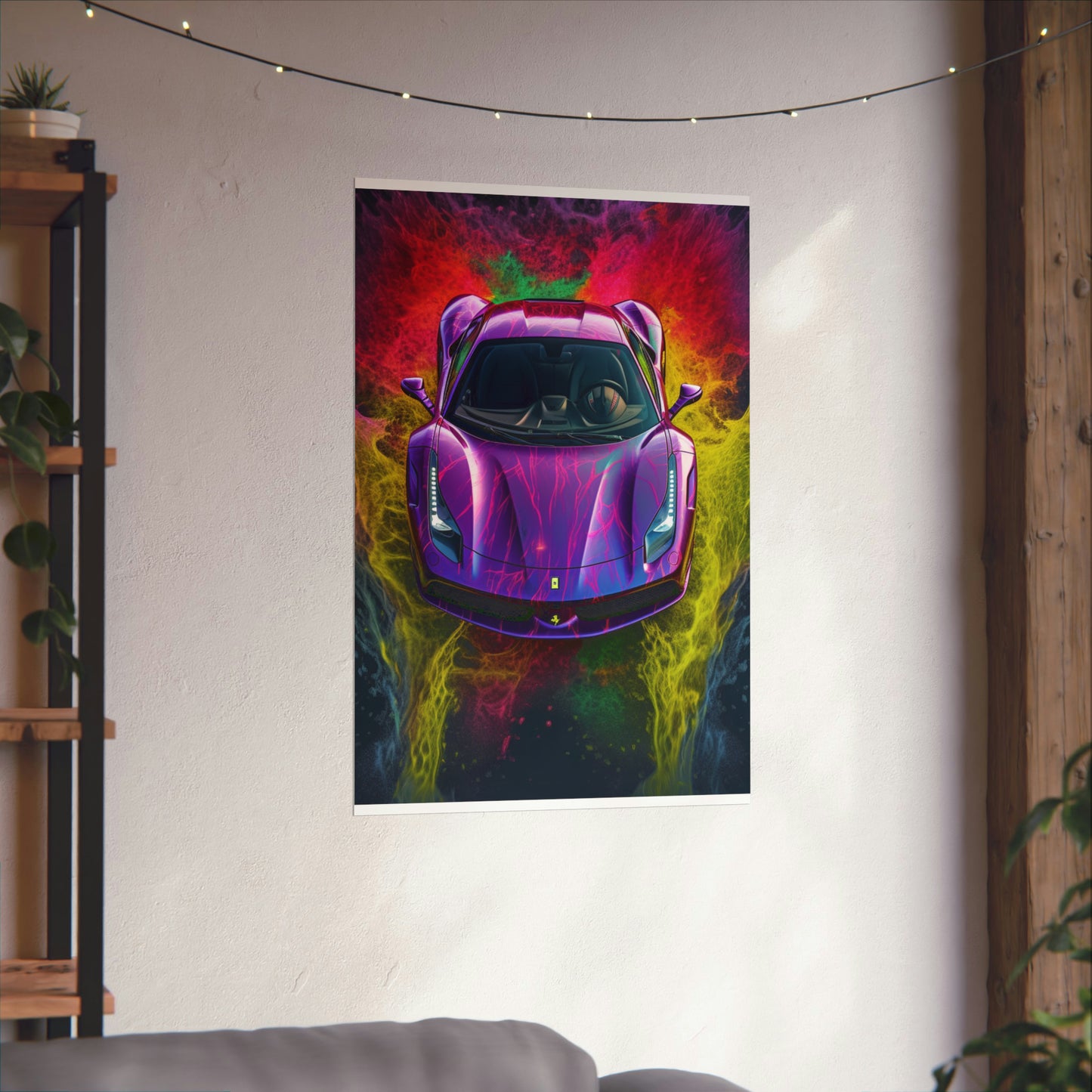 Premium Matte Vertical Posters Farrari Water 3