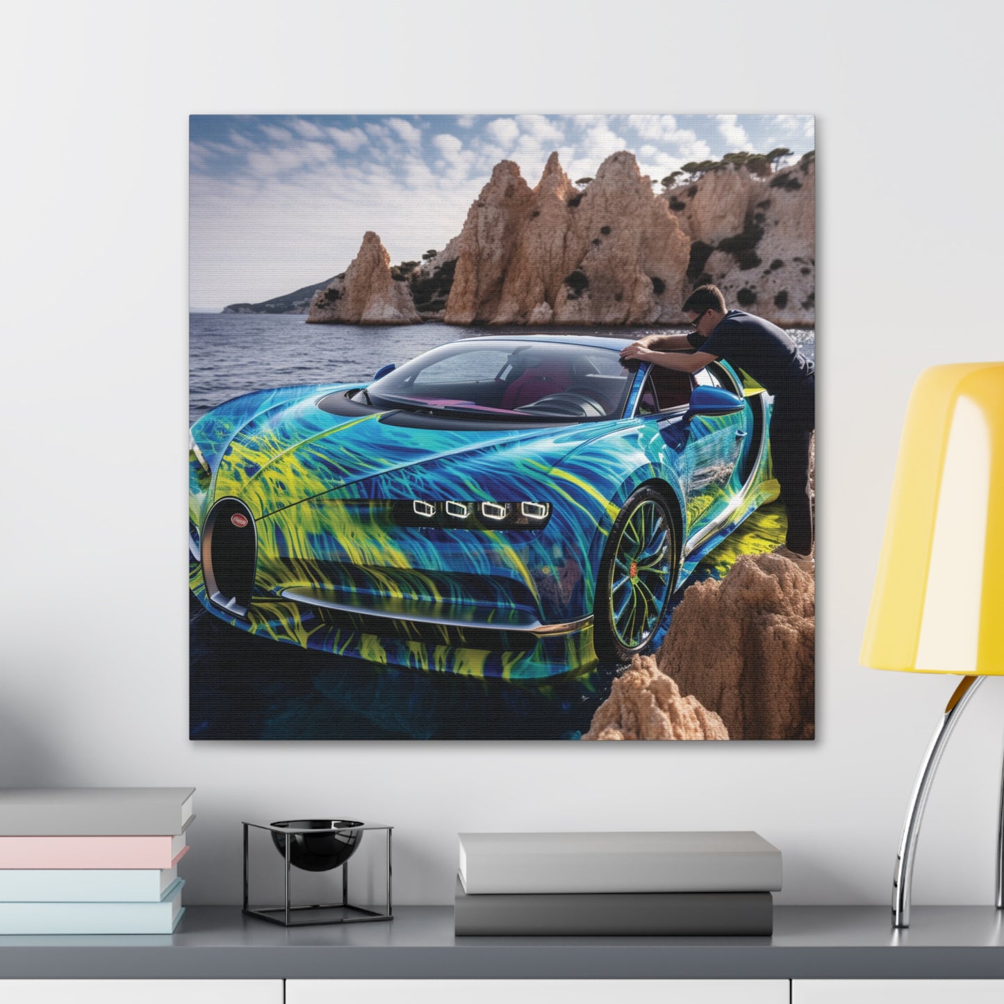 Canvas Gallery Wraps Bugatti Water 1