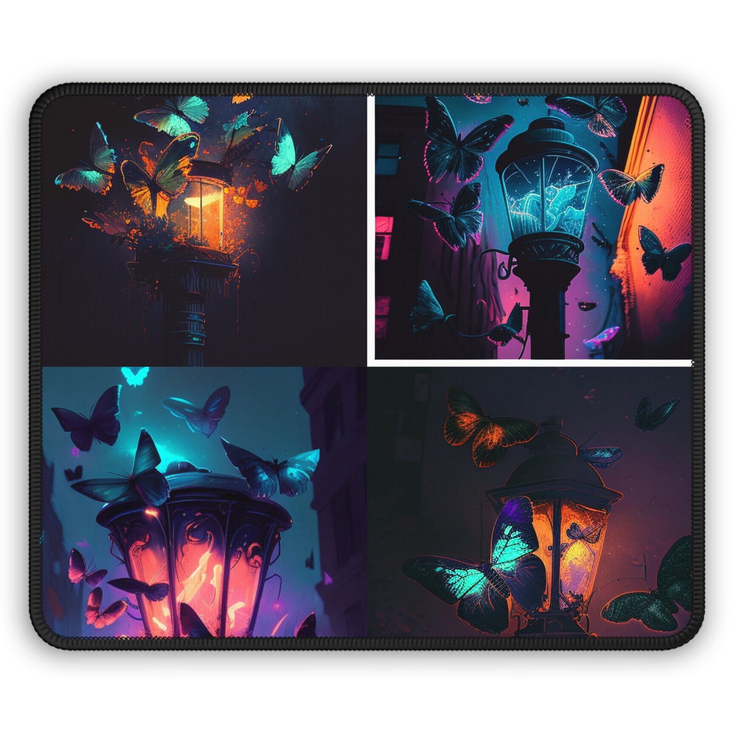 Gaming Mouse Pad  Street Light Butterfly 5