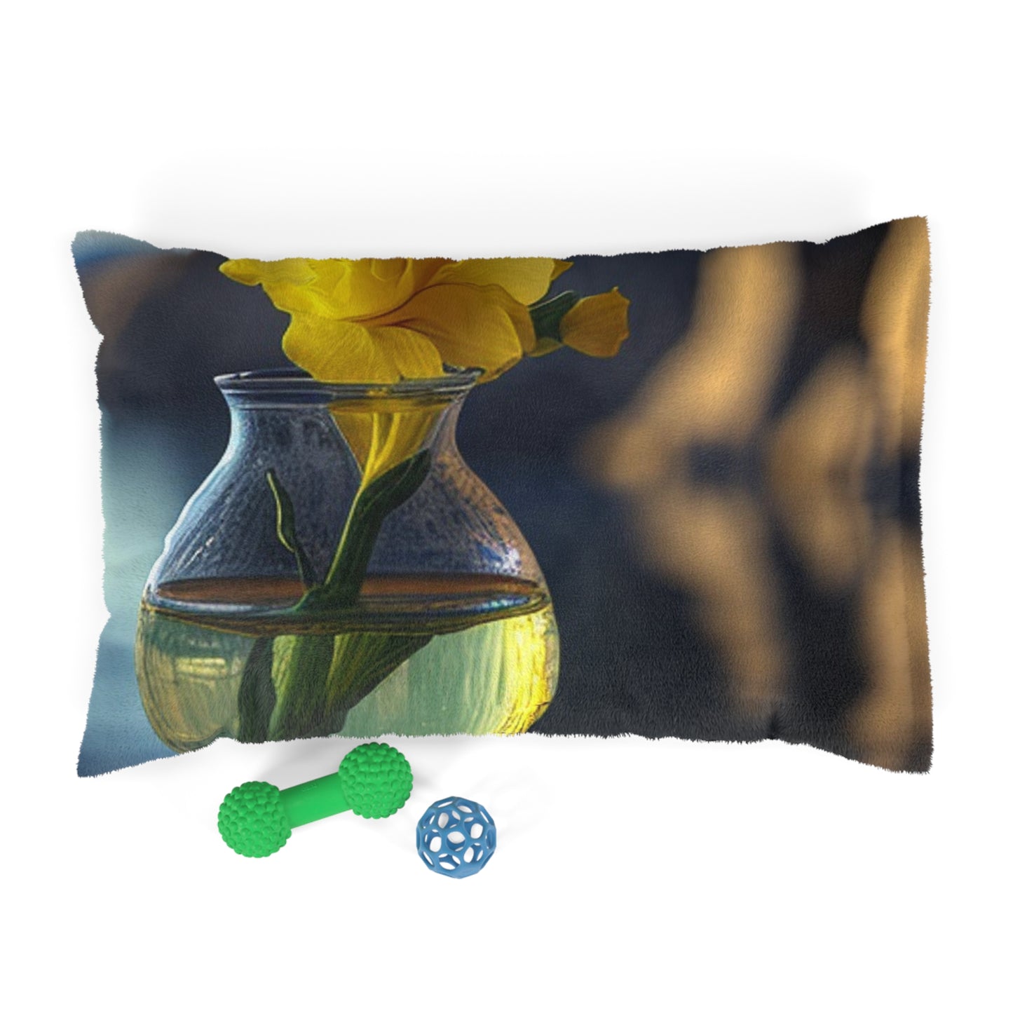 Pet Bed Yellow Gladiolus glass 3