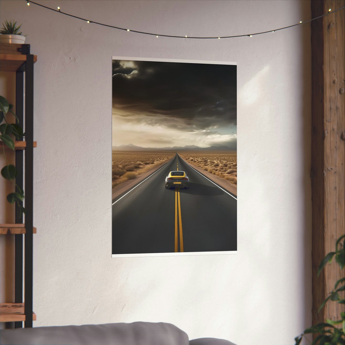 Premium Matte Vertical Posters Ferrari Road 2