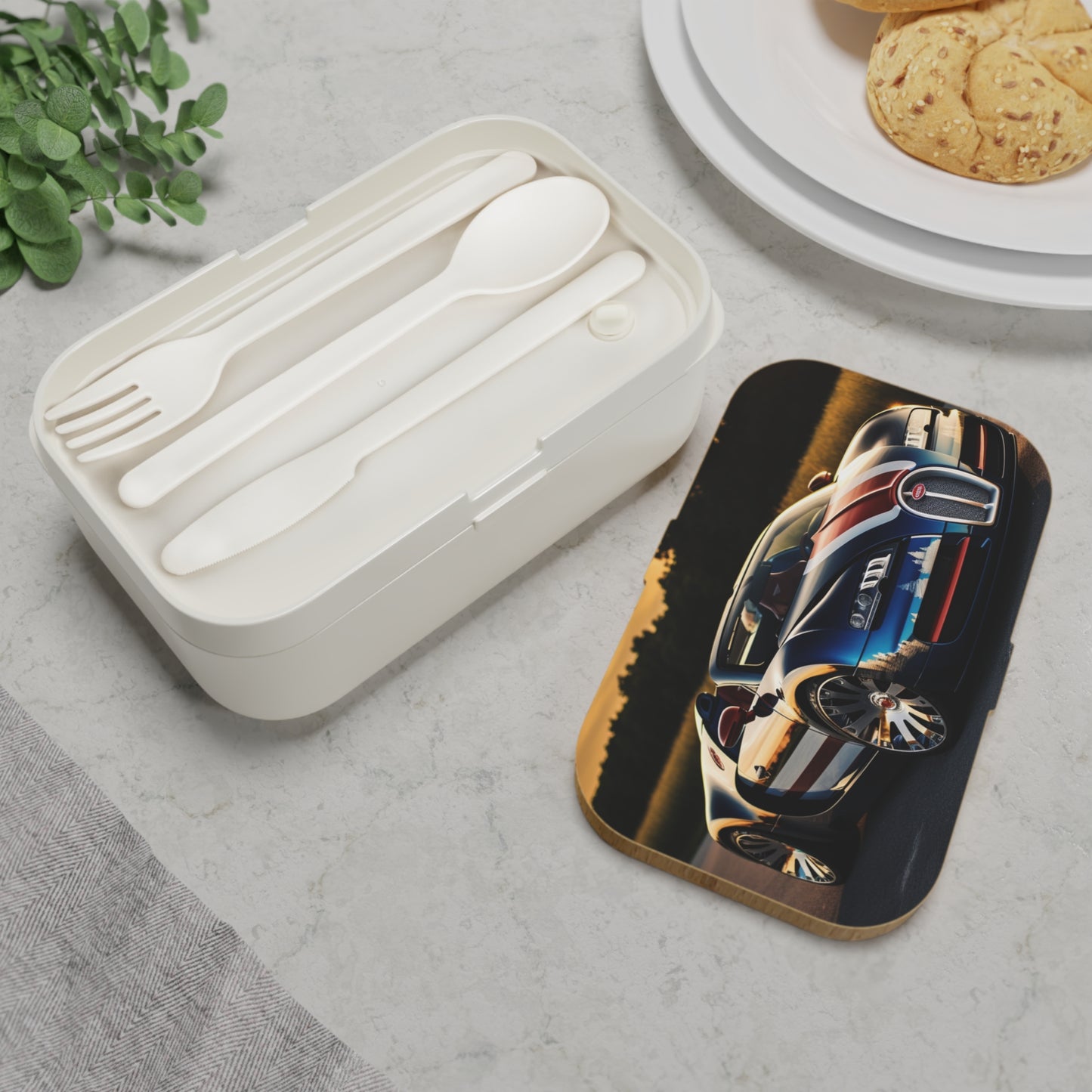 Bento Lunch Box Bugatti Flag American 3
